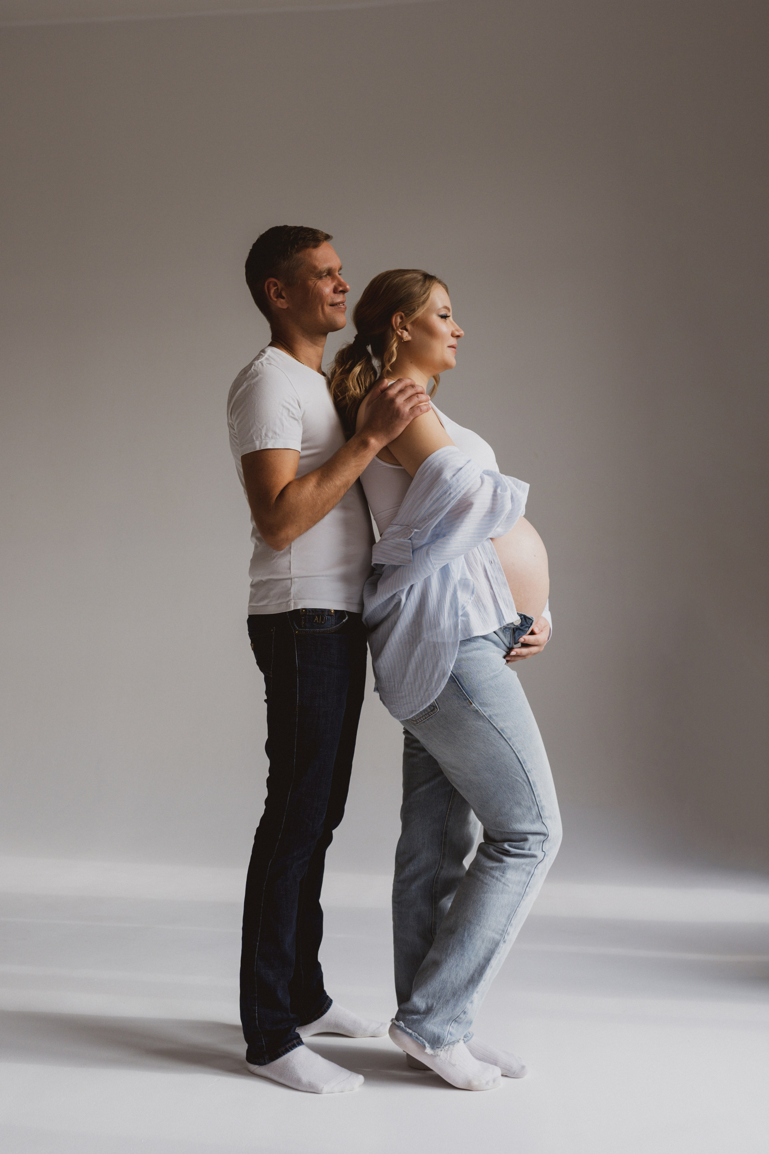 Семейная фотосессия в студии в Москве, семейный фотограф Анна Полушина. Свадебный фотограф в Москве Анна Полушина