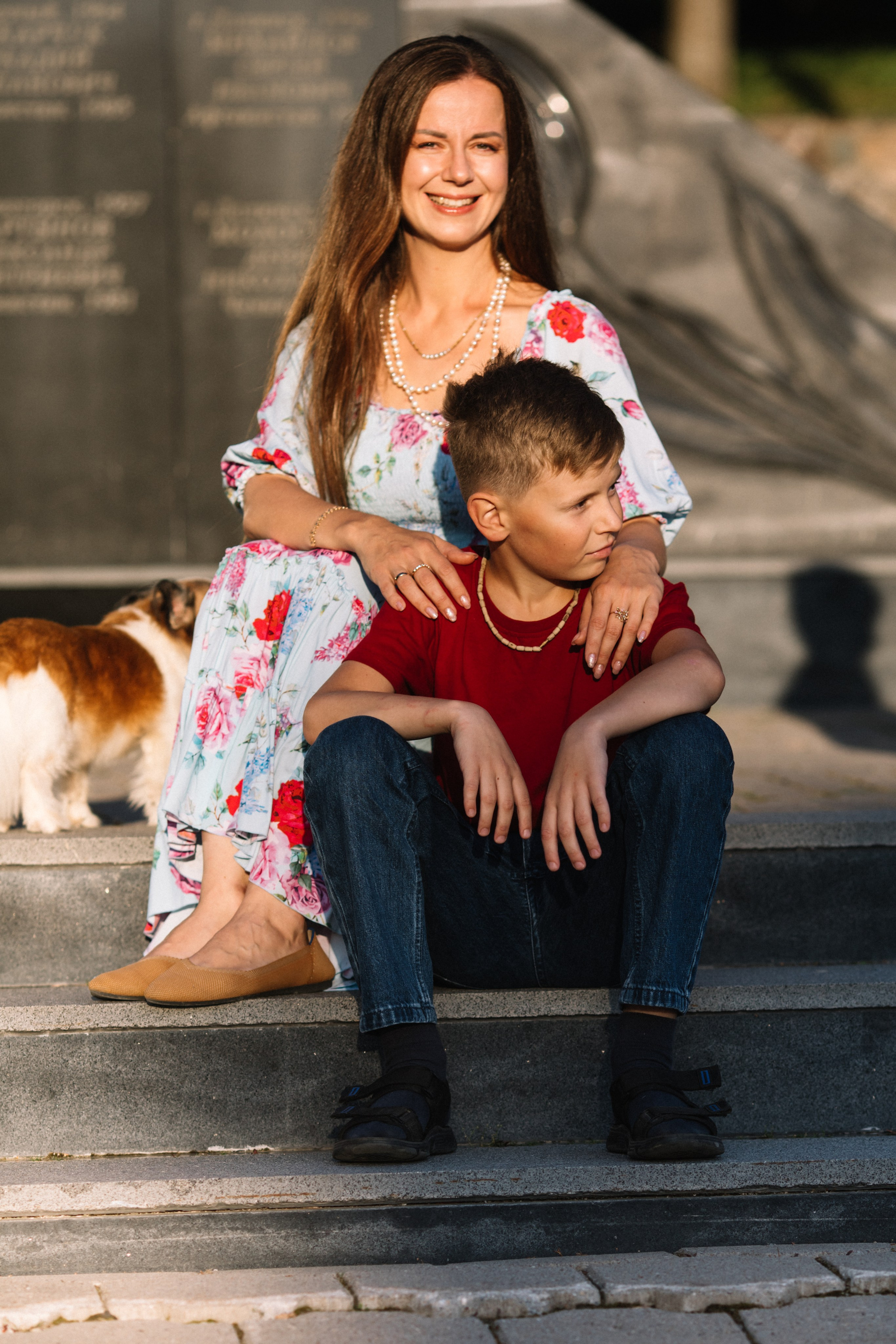 Надя, Дима и дети. Осень 2023 г. Школьный и детский фотограф в Южно-Сахалинске Анастасия Лескова