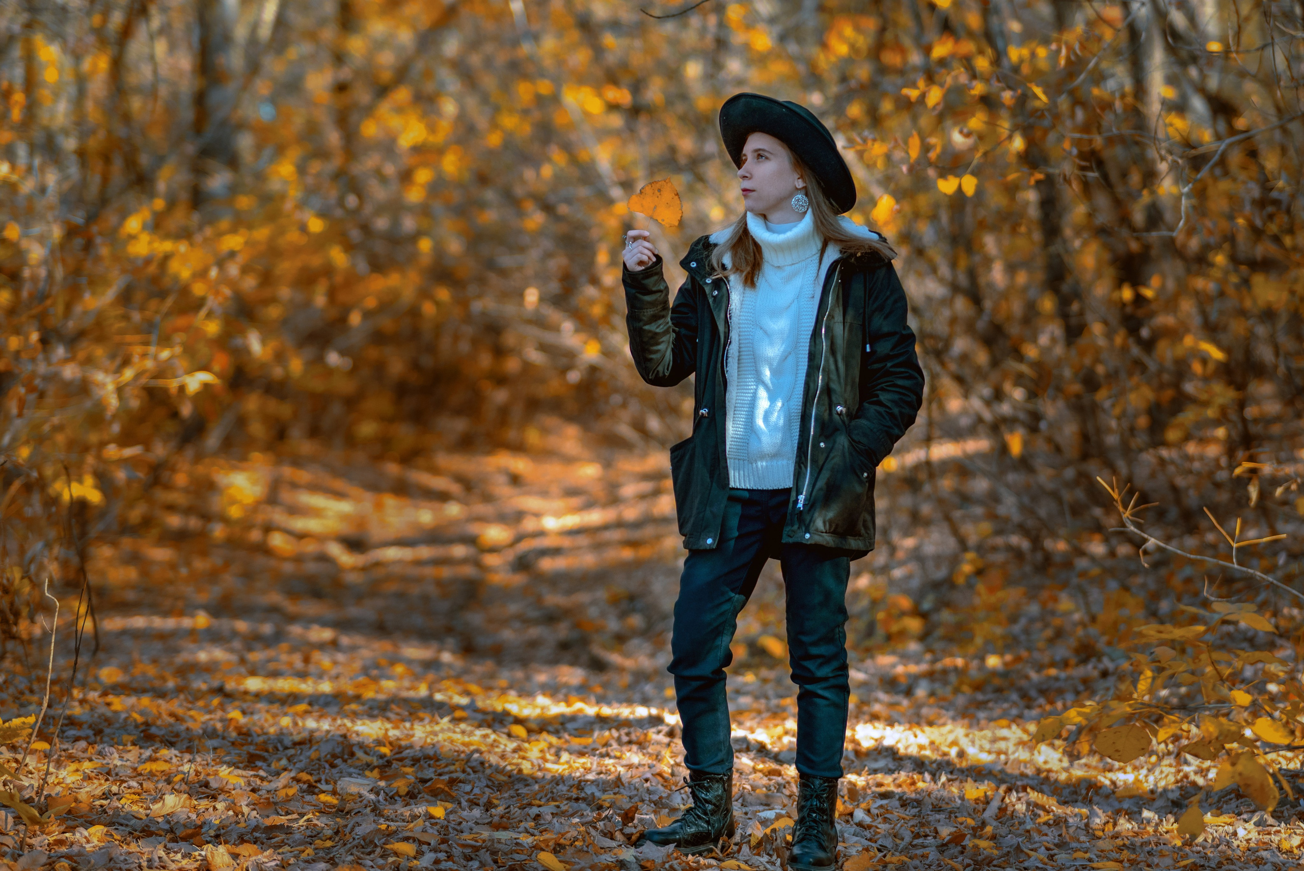 В осеннем лесу. Портретный фотограф Александр Журов в Кинеле, Самаре и Самарской области