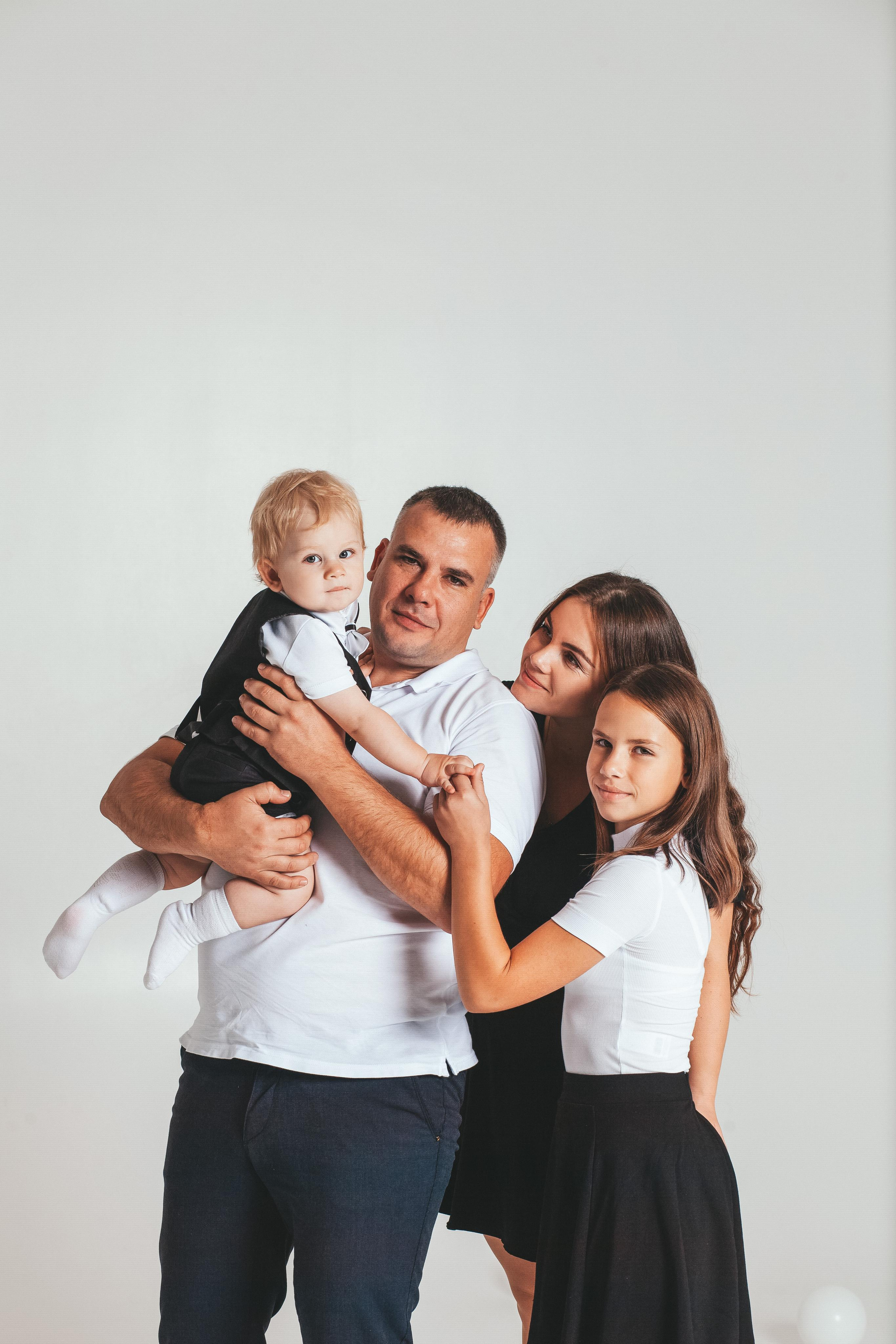 Алина, Сергей, Вика и Дима. Семейный фотограф в Екатеринбурге и Красноуфимске Евгения Лягаева