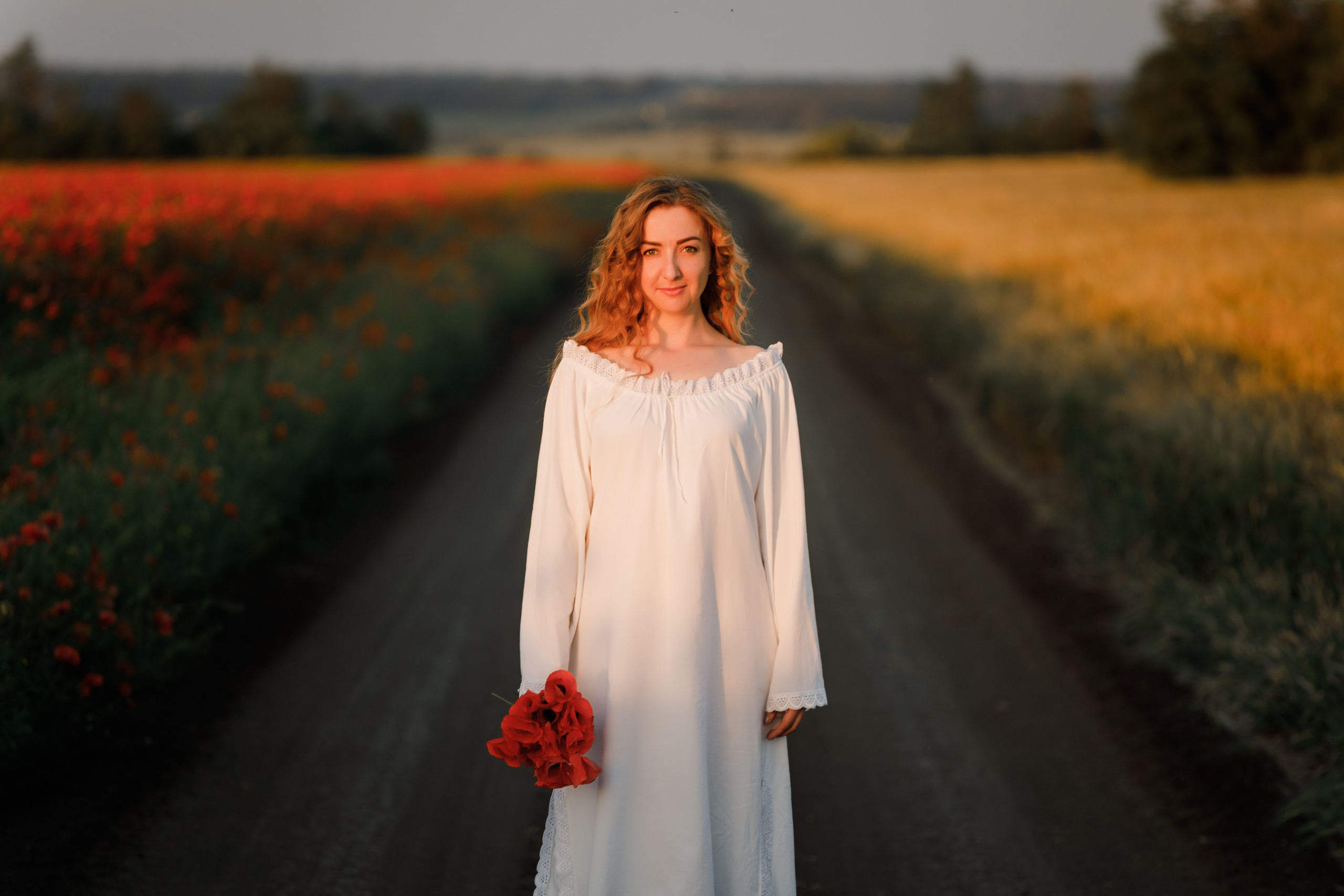 Фотосессия в маковом поле на закате. Свадебный и семейный фотограф в Краснодарском крае Мария Данилкина