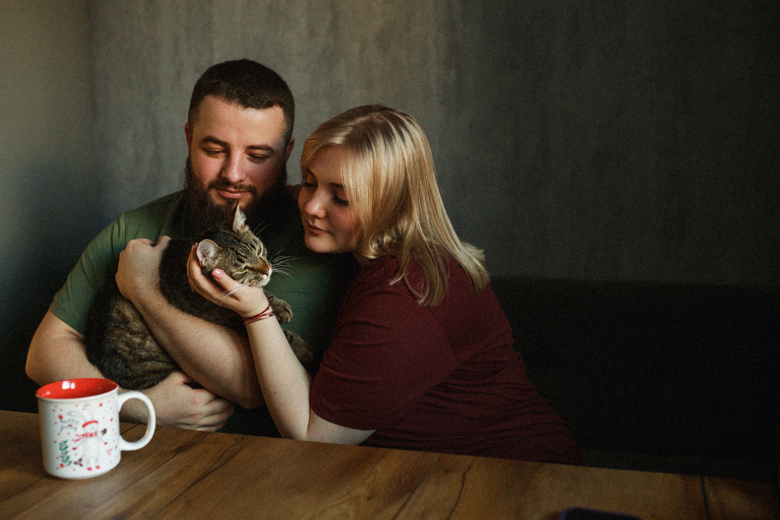 Домашняя ♥ Настя, Стас и кот Василий. Фотограф Тверь. Свадебные, семейные, индивидуальные фотосессии