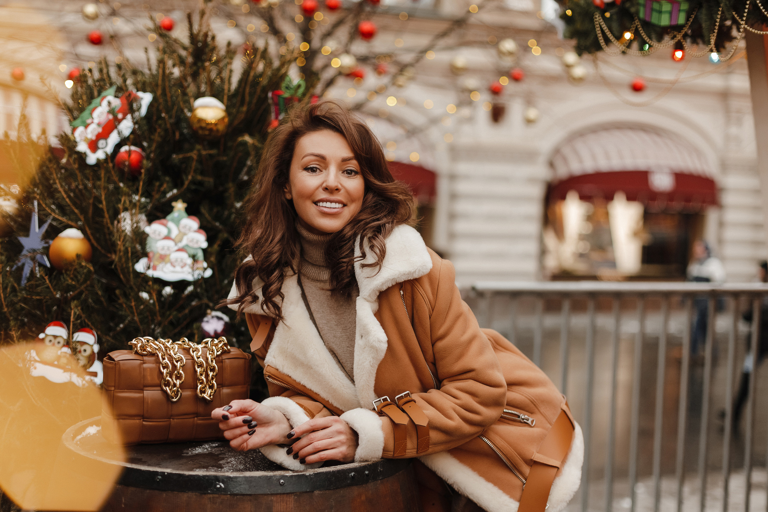 Новогодняя фотосессия в Москве, Фотограф Ольга Шевелёва, фотосессия на Красной площади зимой