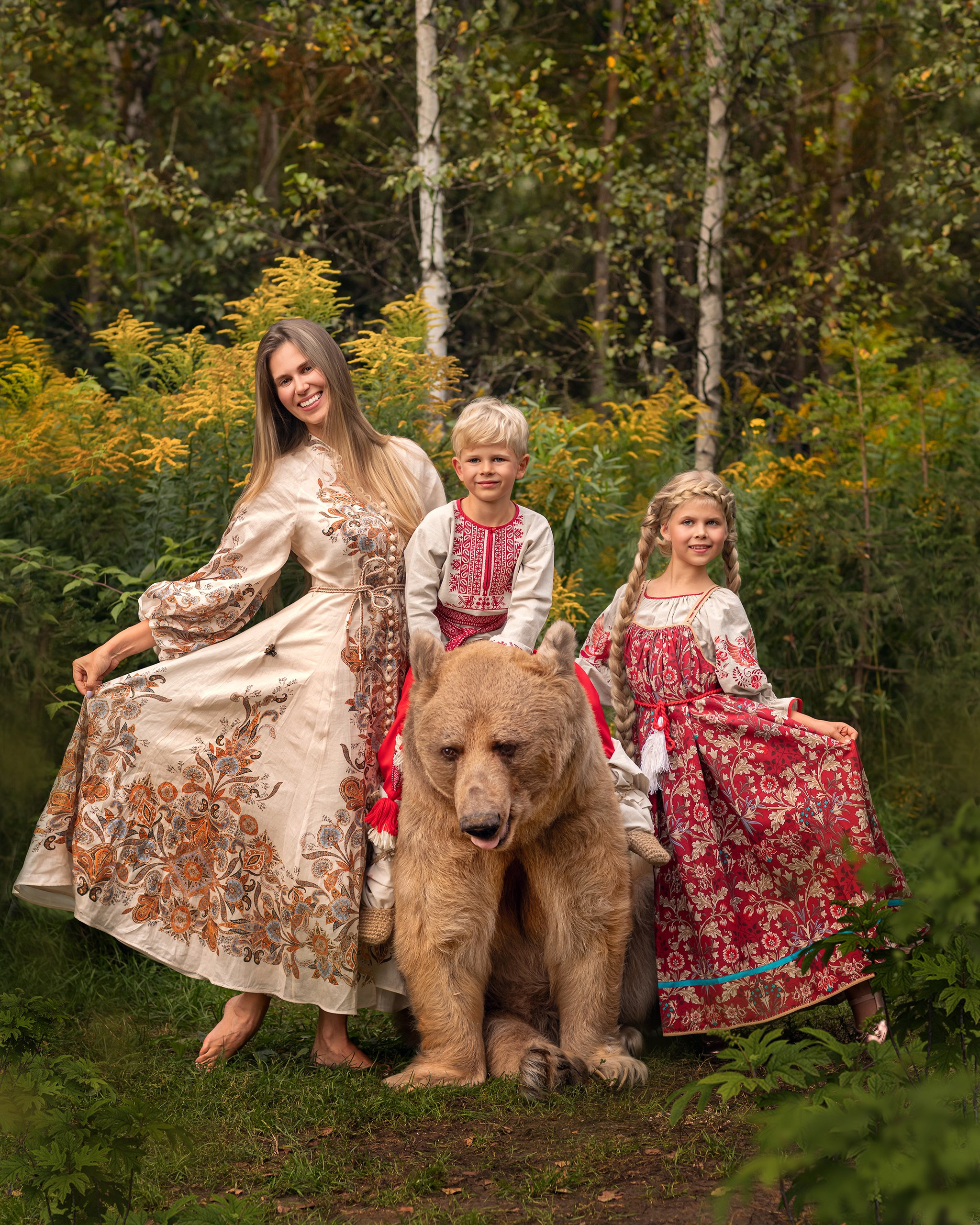 Семейная съемка с животными. Детский и семейный фотограф Елена Михайлова в Москве