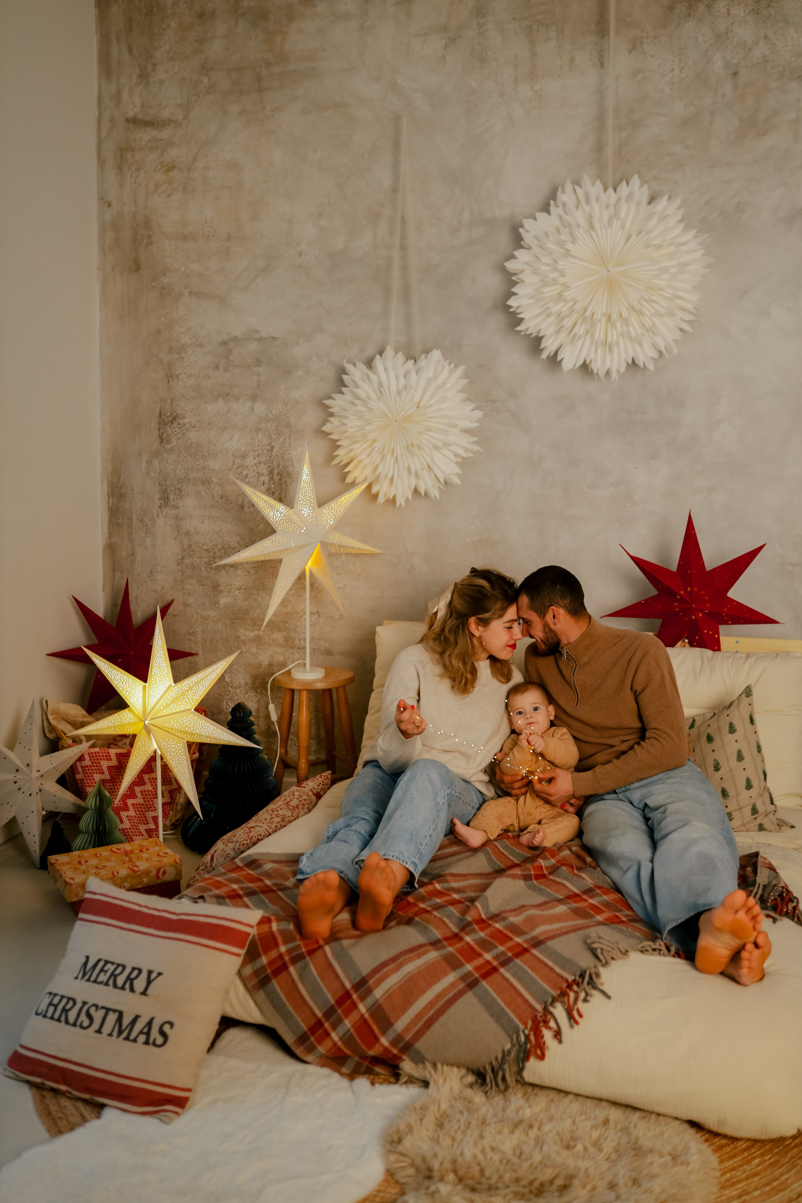 Теплое семейное новогоднее. Свадебный и семейный фотограф в Варшаве