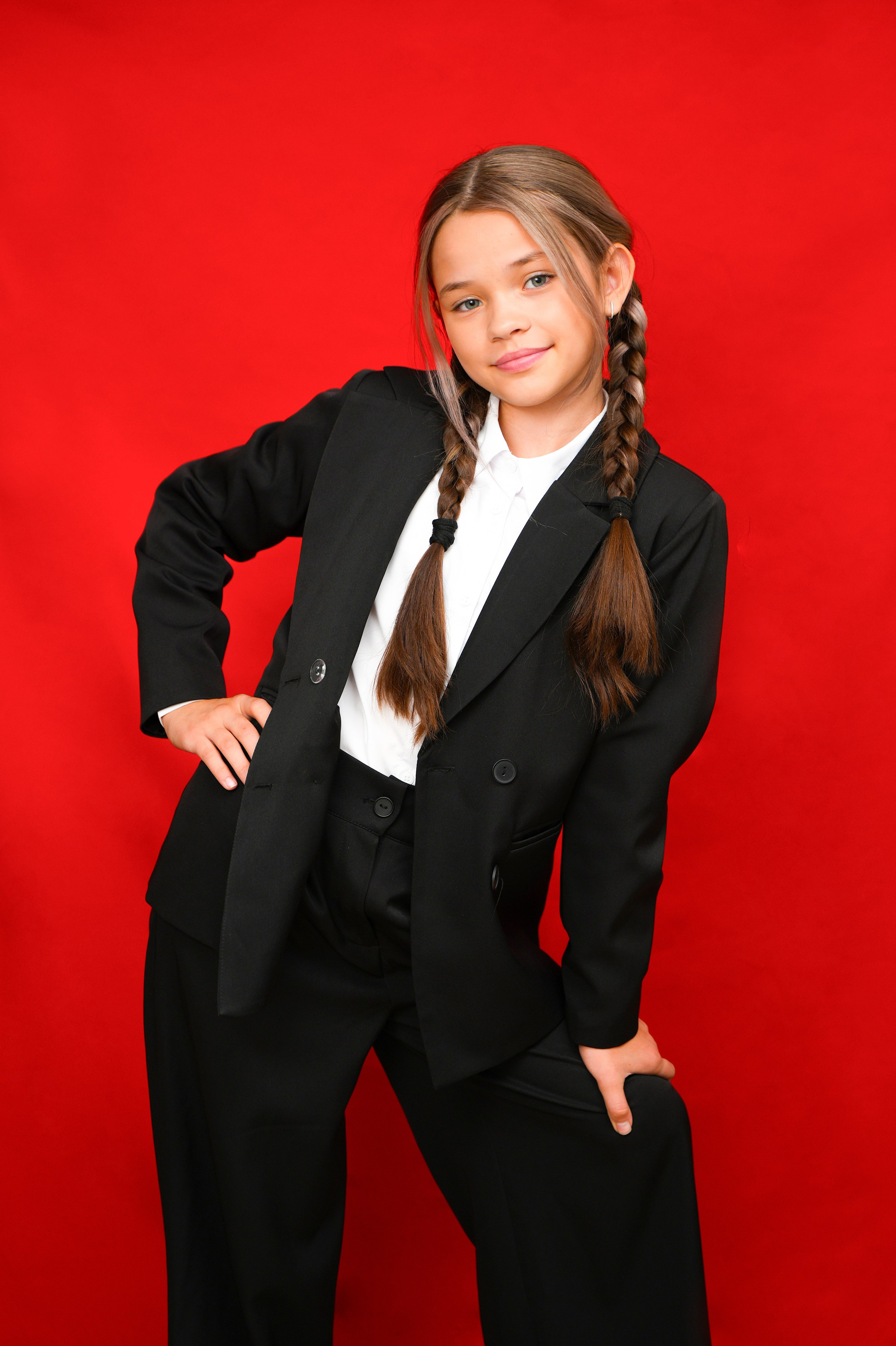 Школьная фотография Поповы