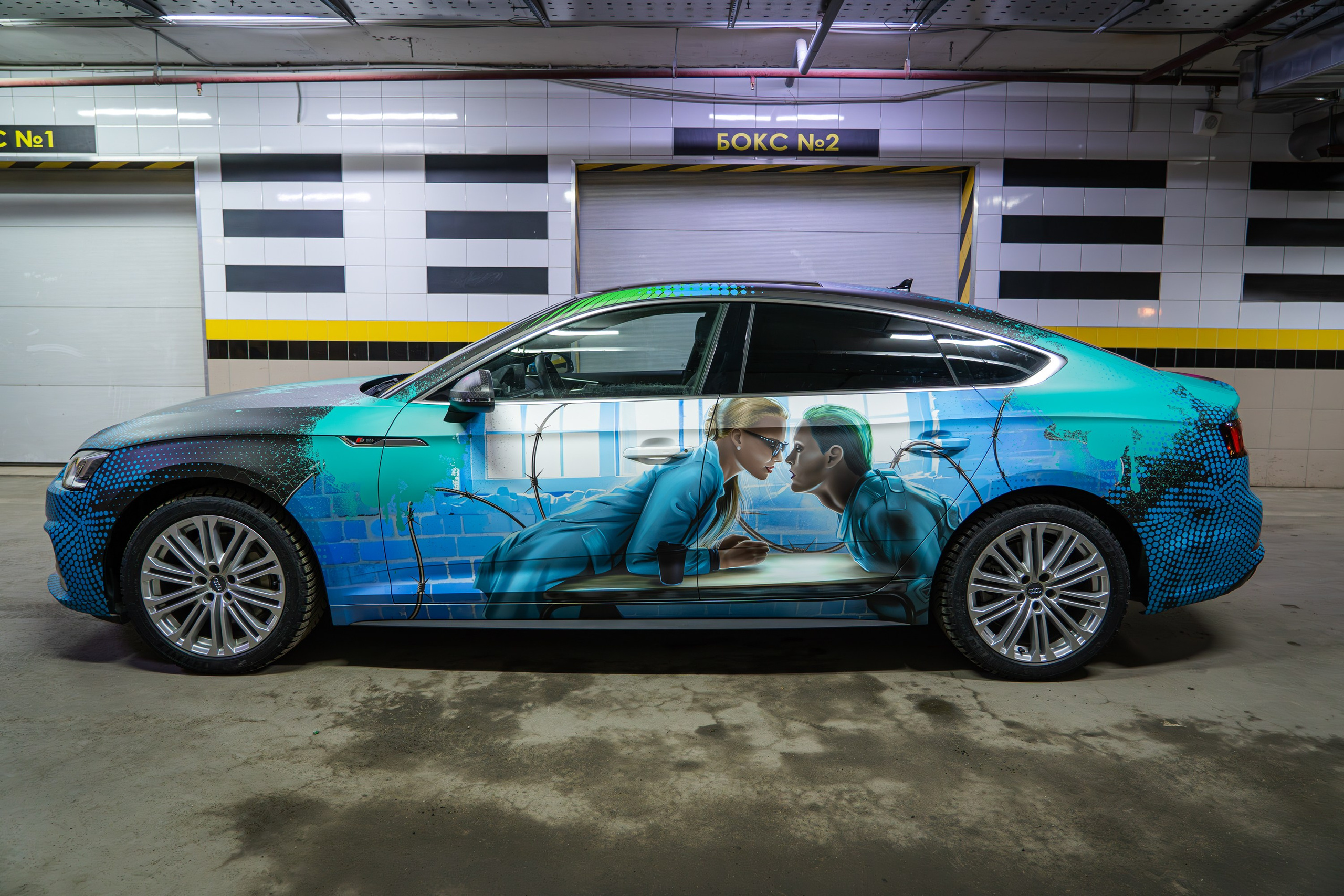 Винилография на Audi A5. Студия дизайна и оклейки авто Barmaley Design