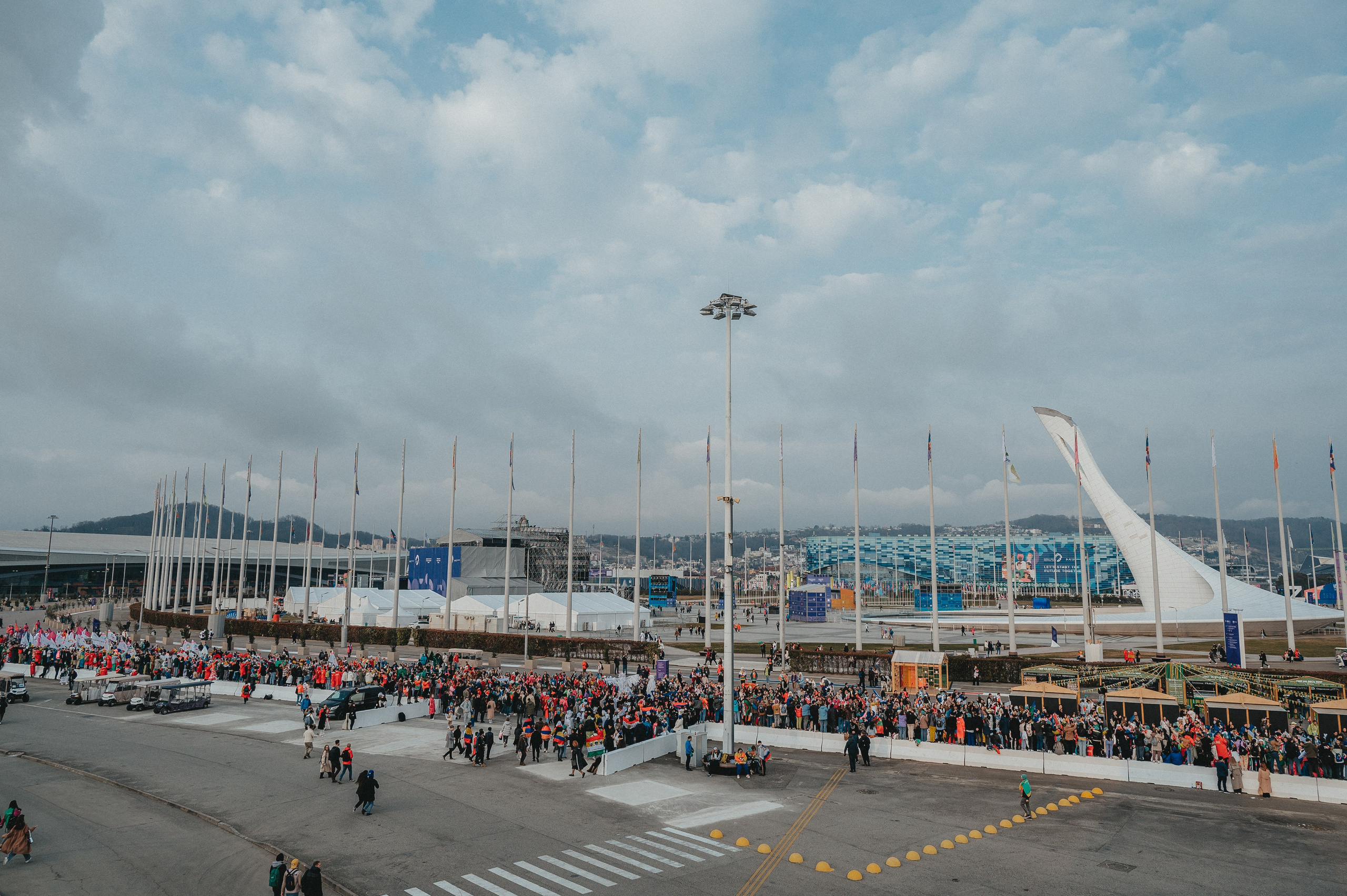 Контент съемка фестиваля в Сочи - общий вид и масштаб мероприятия