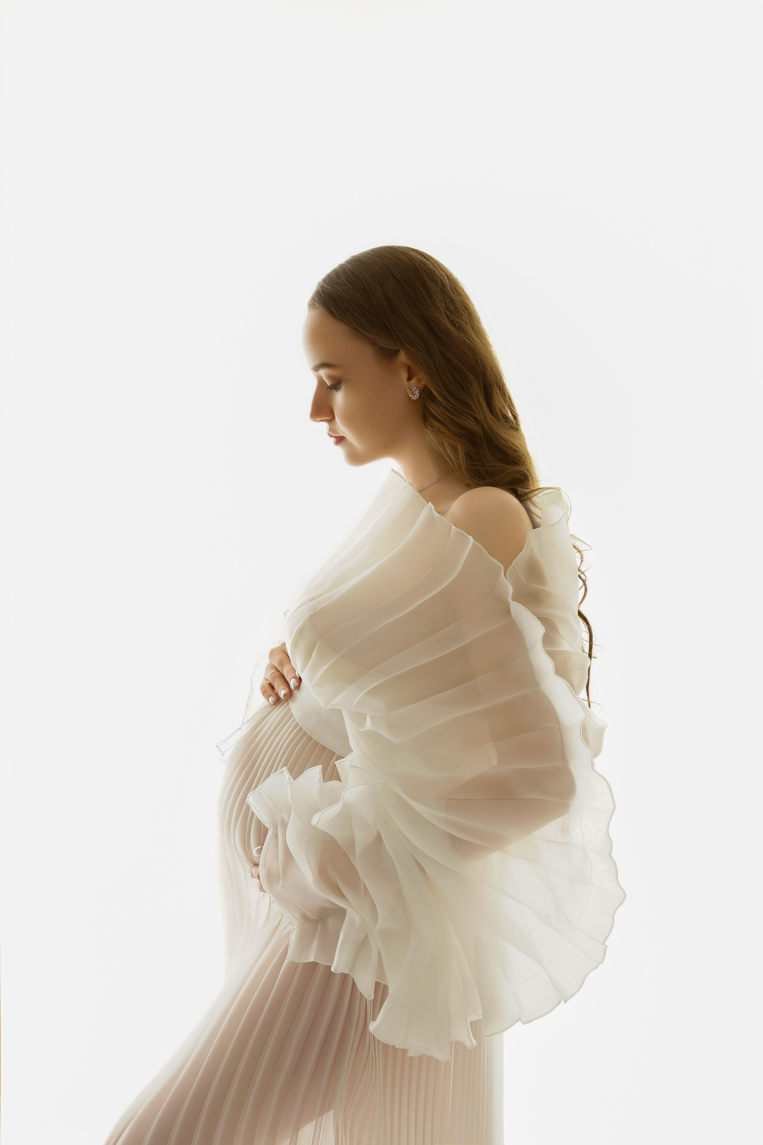 Съёмка беременности в моей фотостудии «НЕБО». Женский фотограф в Химках Алёна Ленёва