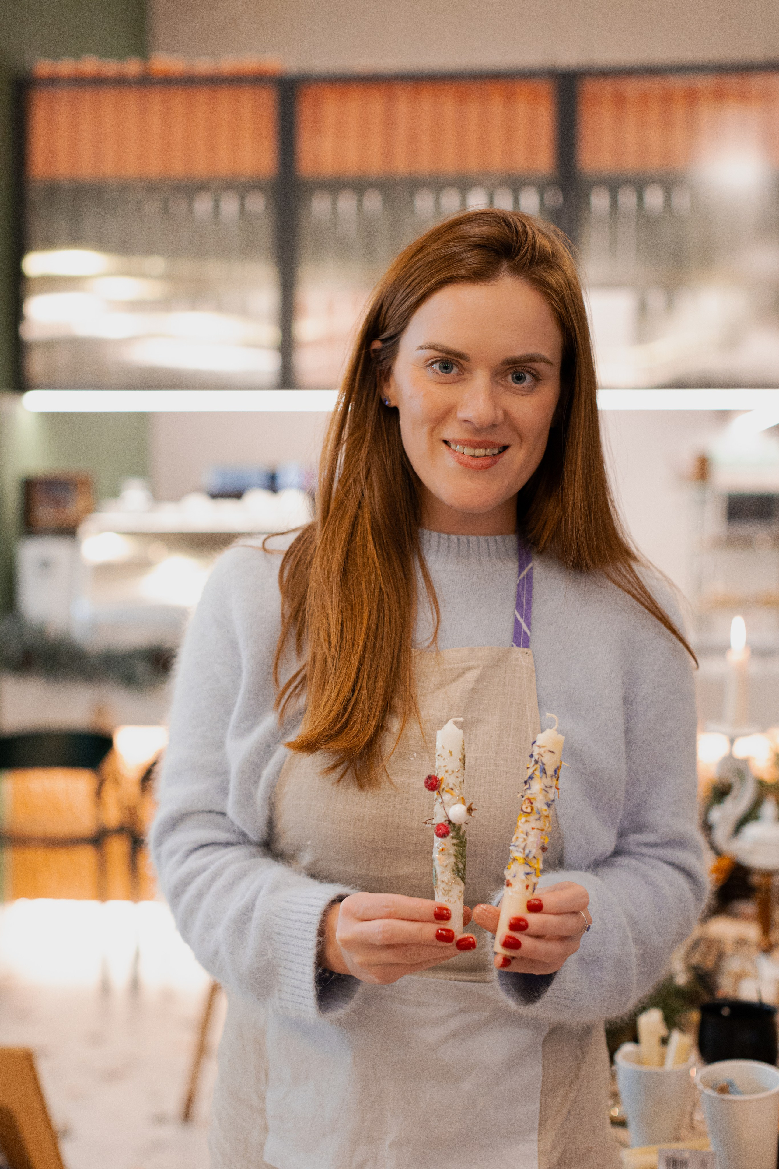 Мк свечи и венок (новогодний корпоратив). Анастасия Ракчеева Художник