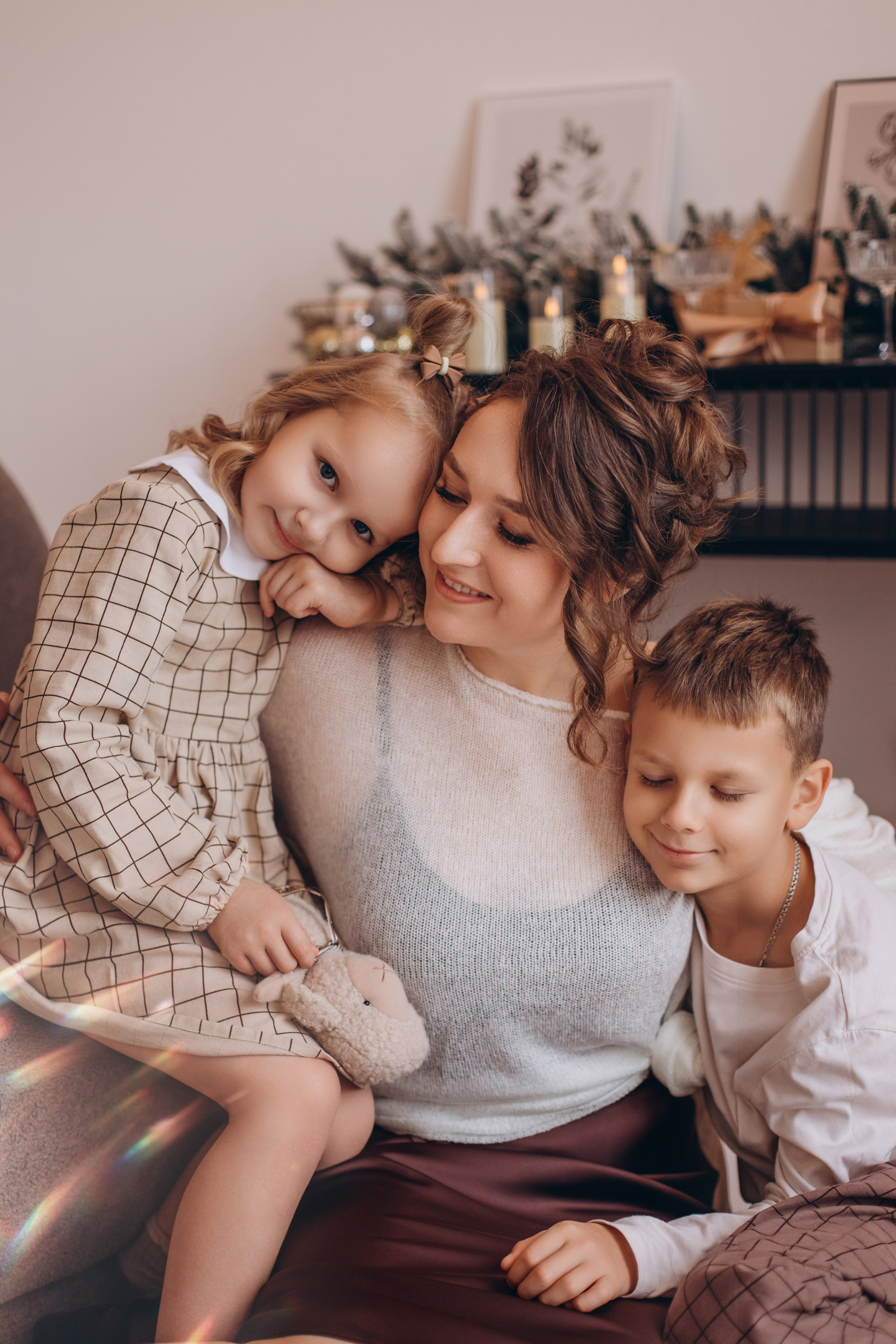 Новогодняя история для семьи Тищенко. Валентина Удалая — семейный и портретный фотограф в Брянске