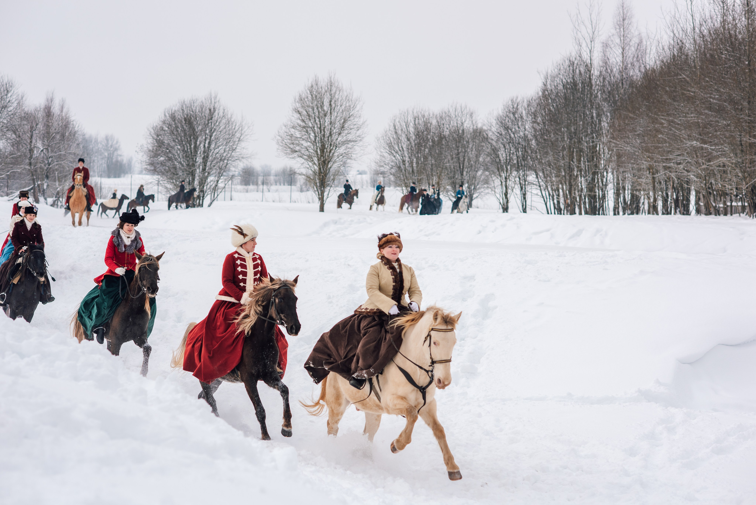 Зимняя парфорсная охота. Фотограф Диана Вальтер