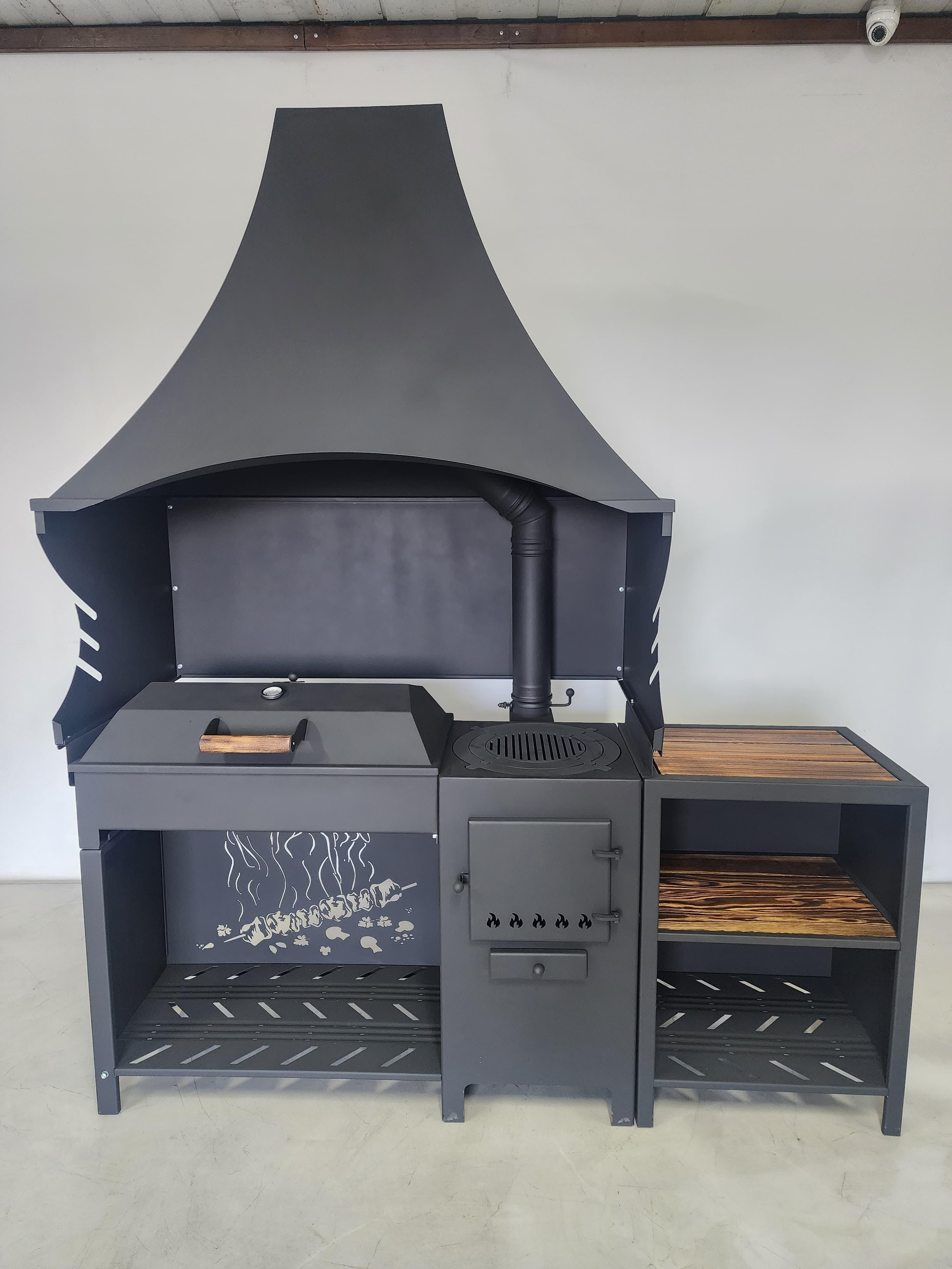 Джета с крышкой барбекю. Купить / заказать мангал для дома в Краснодаре от производителя «Мангал Мастер»