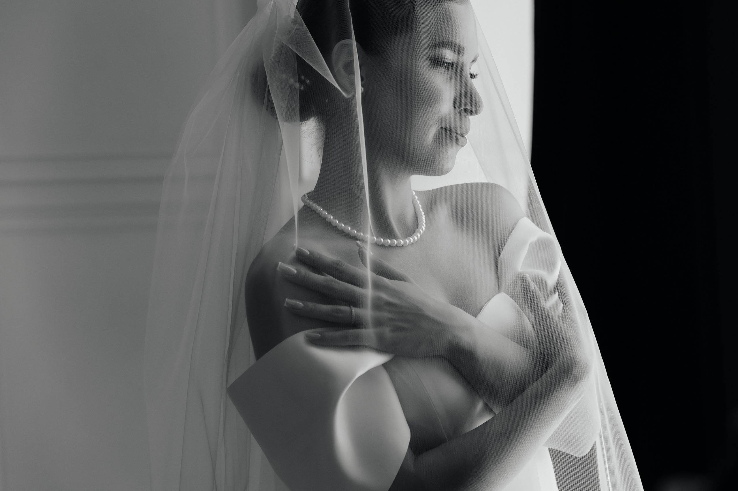 Чернобелые фото свадьбы 