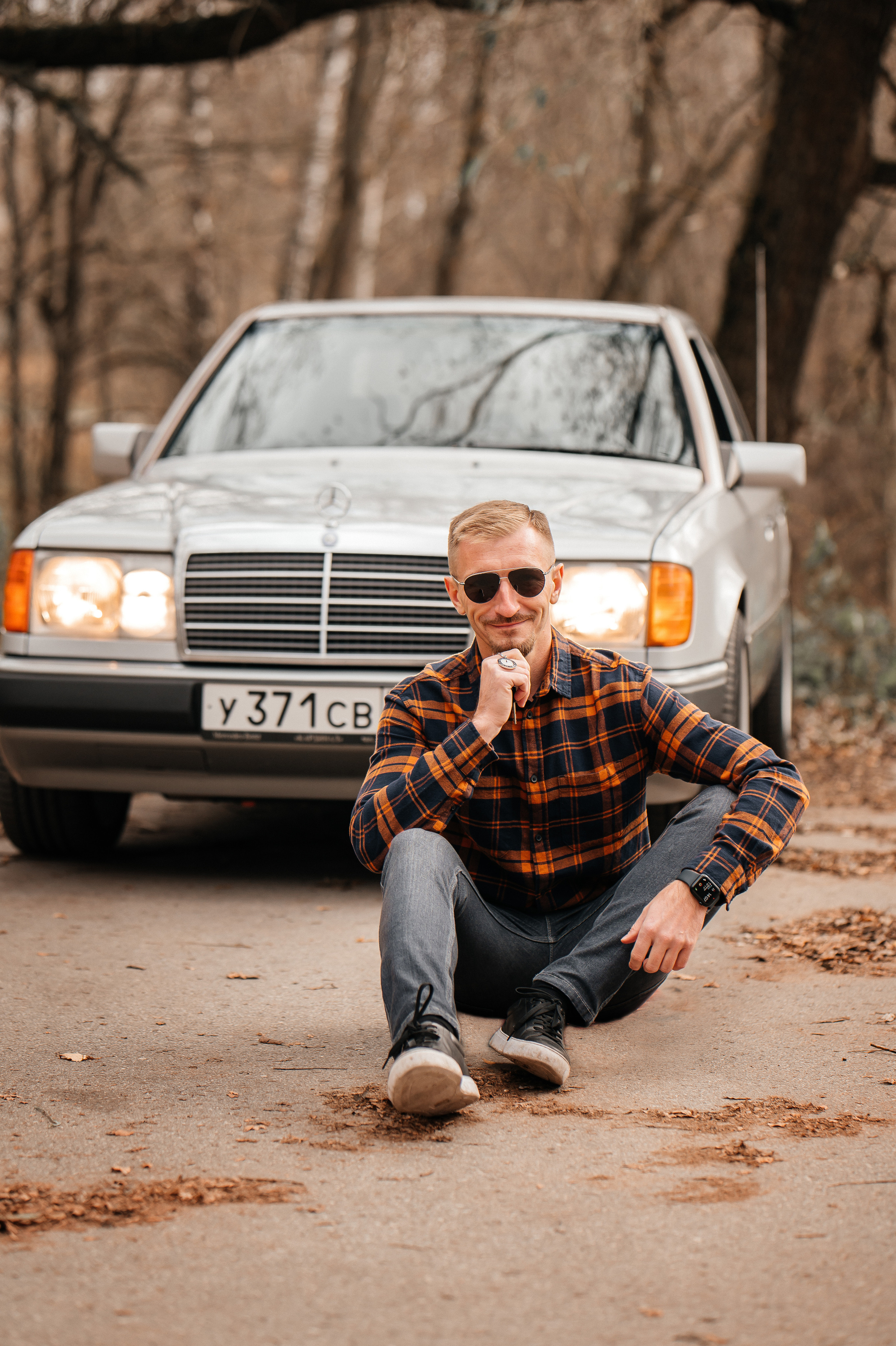 Осенняя прогулка и ретро авто. Семейный и детский фотограф в Туле