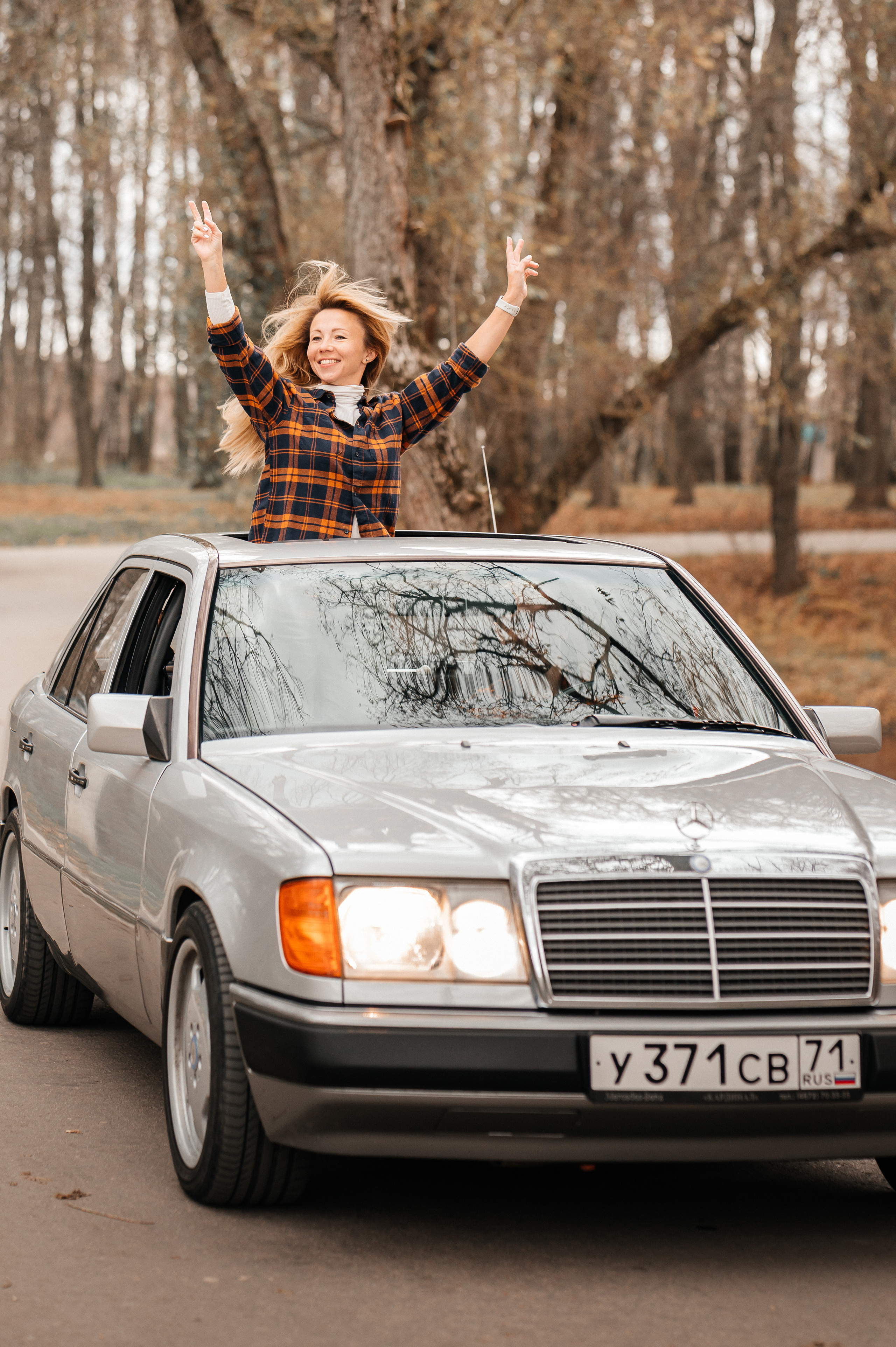 Осенняя прогулка и ретро авто. Семейный и детский фотограф в Туле