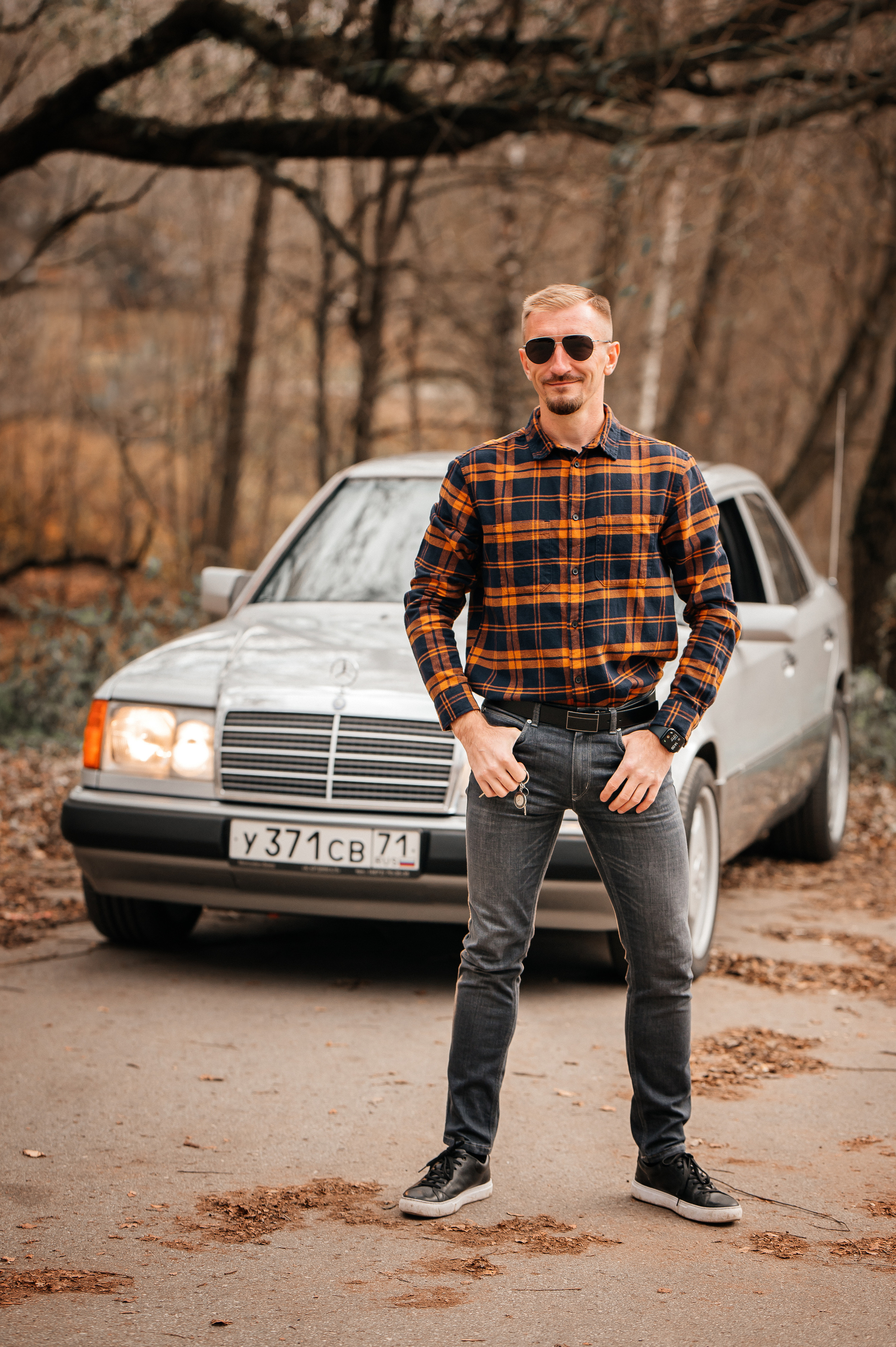 Осенняя прогулка и ретро авто. Семейный и детский фотограф в Туле