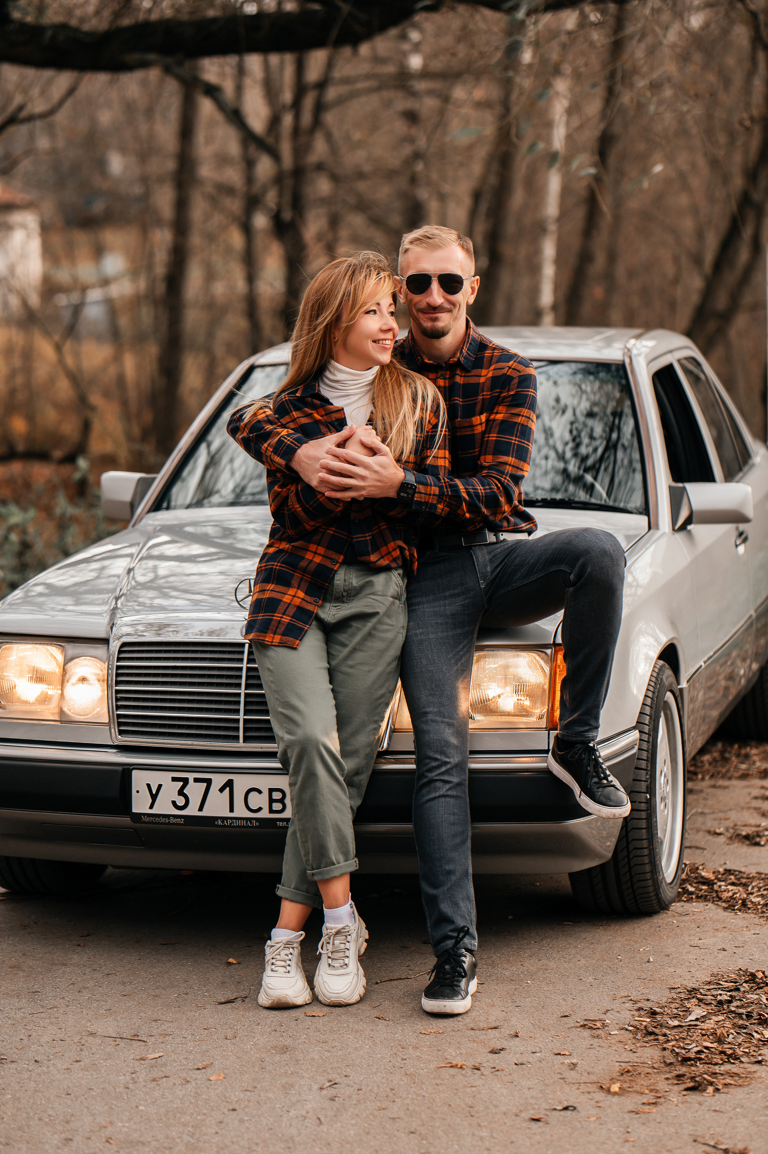 Осенняя прогулка и ретро авто. Семейный и детский фотограф в Туле