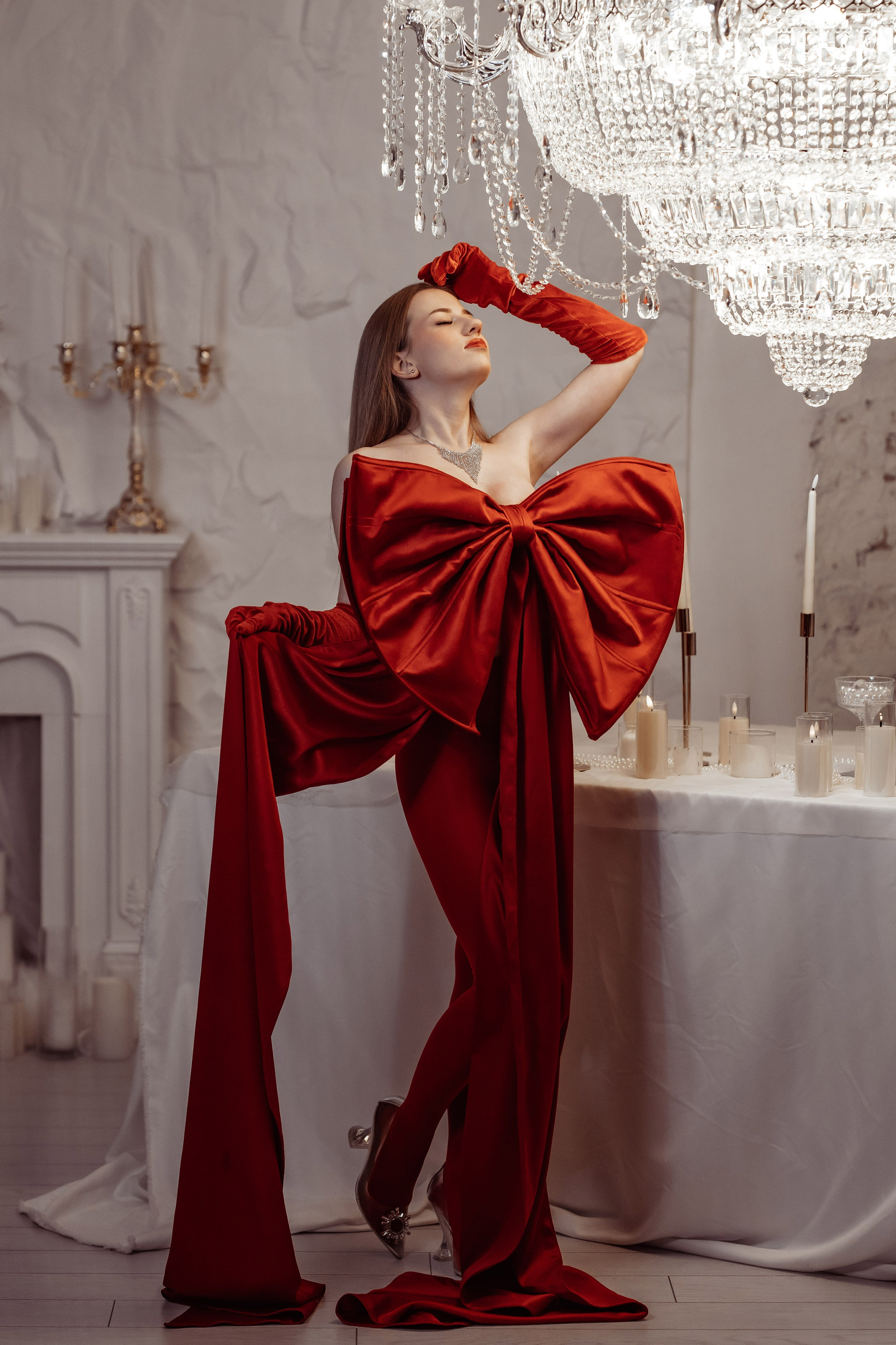 Красный бант. Фотохудожник Наталия Кирсанова