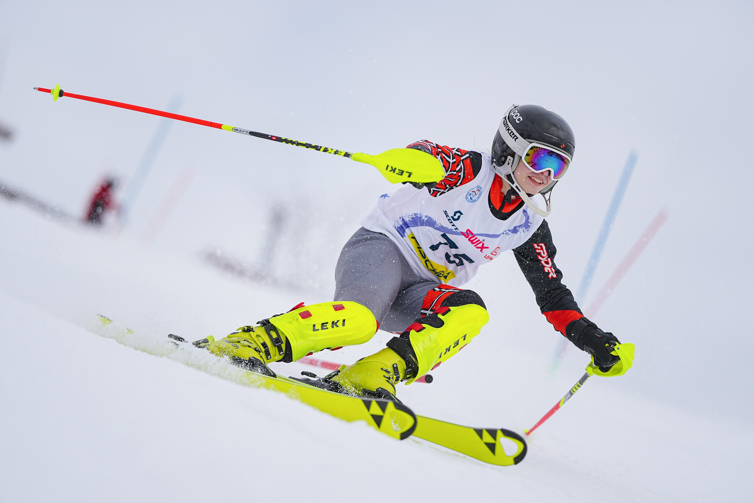 SL (Slalom) - Слалом. Соревнования по горнолыжному спорту. Московская область, Шуколово