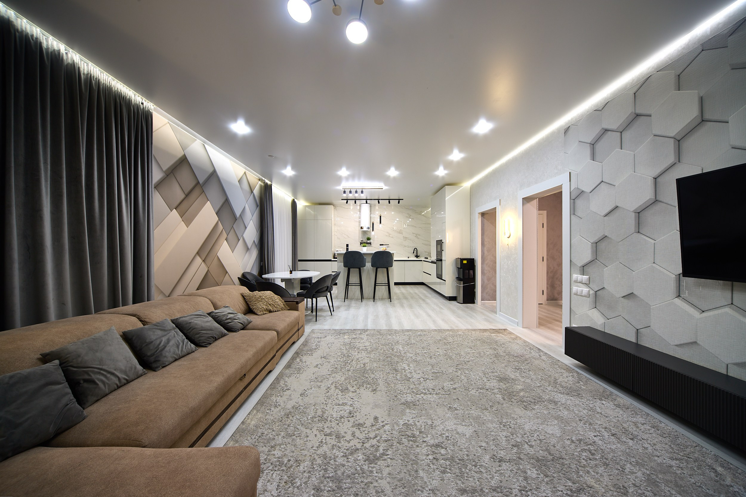 Фотосессия квартиры для продажи, фото гостиной, фотограф интерьеров Волжский, фотограф Дмитрий Соколов.