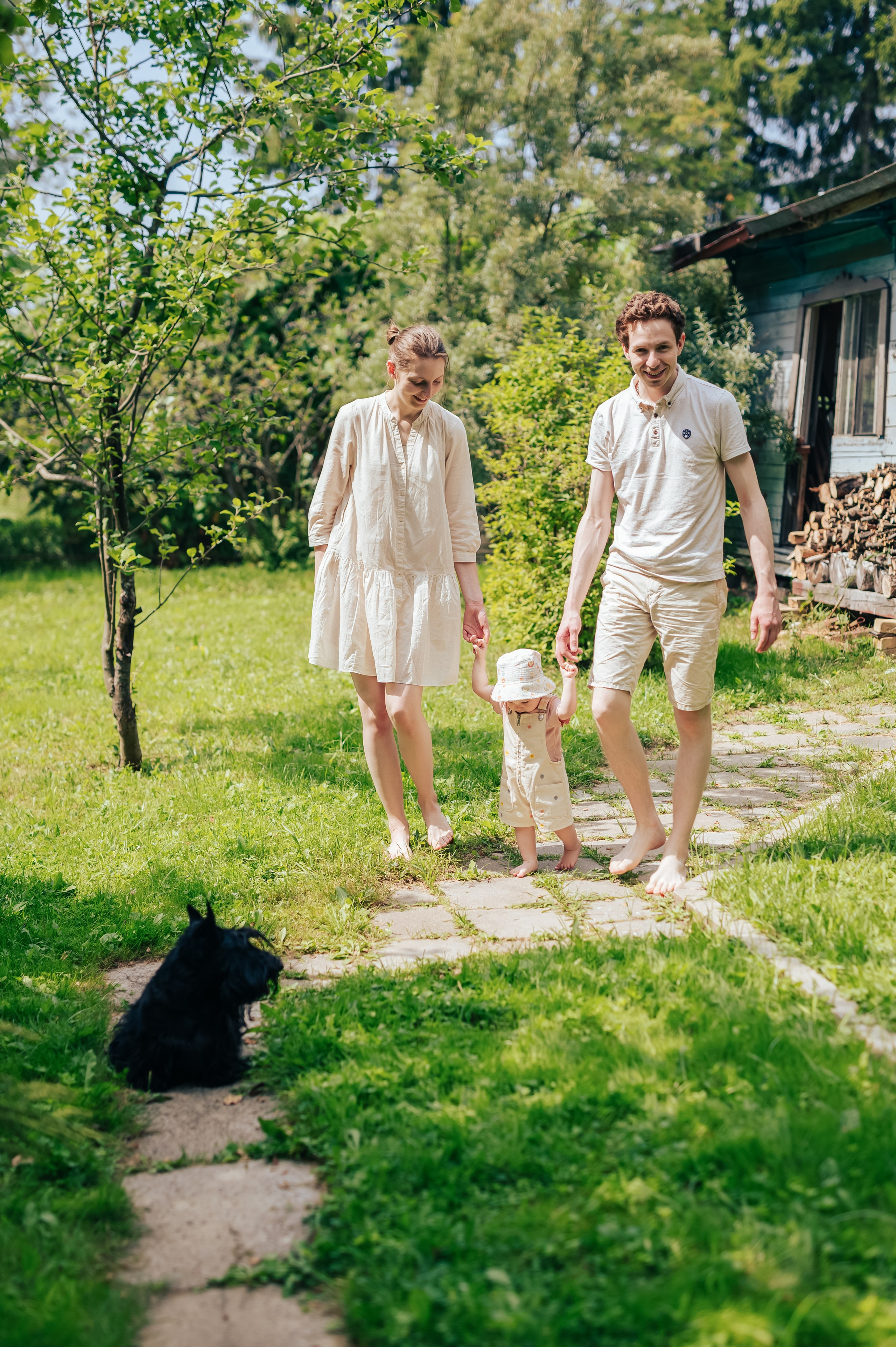 Лето на даче с годовалой малышкой. Семейный фотограф. Lifestyle. Москва. Анастасия Михайлова