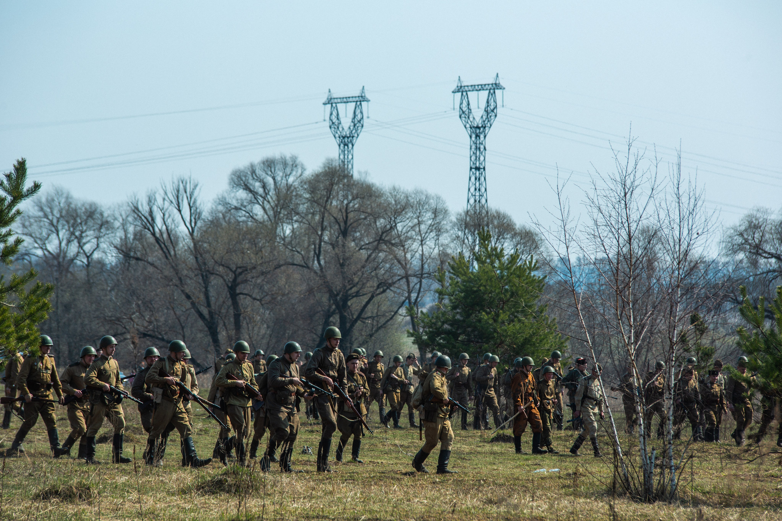 РЕКОНСТРУКЦИЯ БОЯ — ВОВ — БИТВА ЗА ГОРОД. Профессиональный фотограф в Мценске и Орловской области