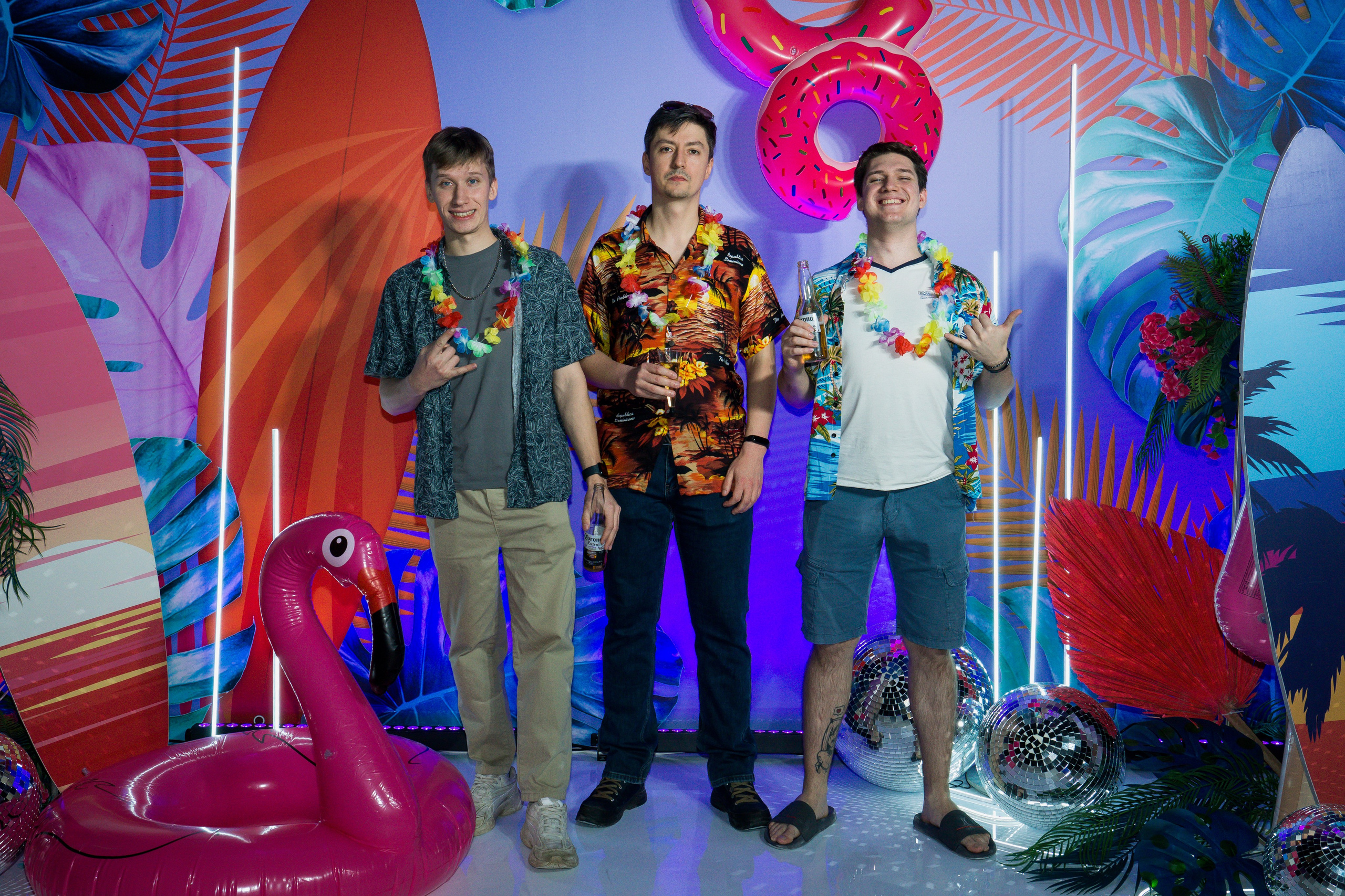 МТС корпоратив Гавайская вечеринка. Фотограф