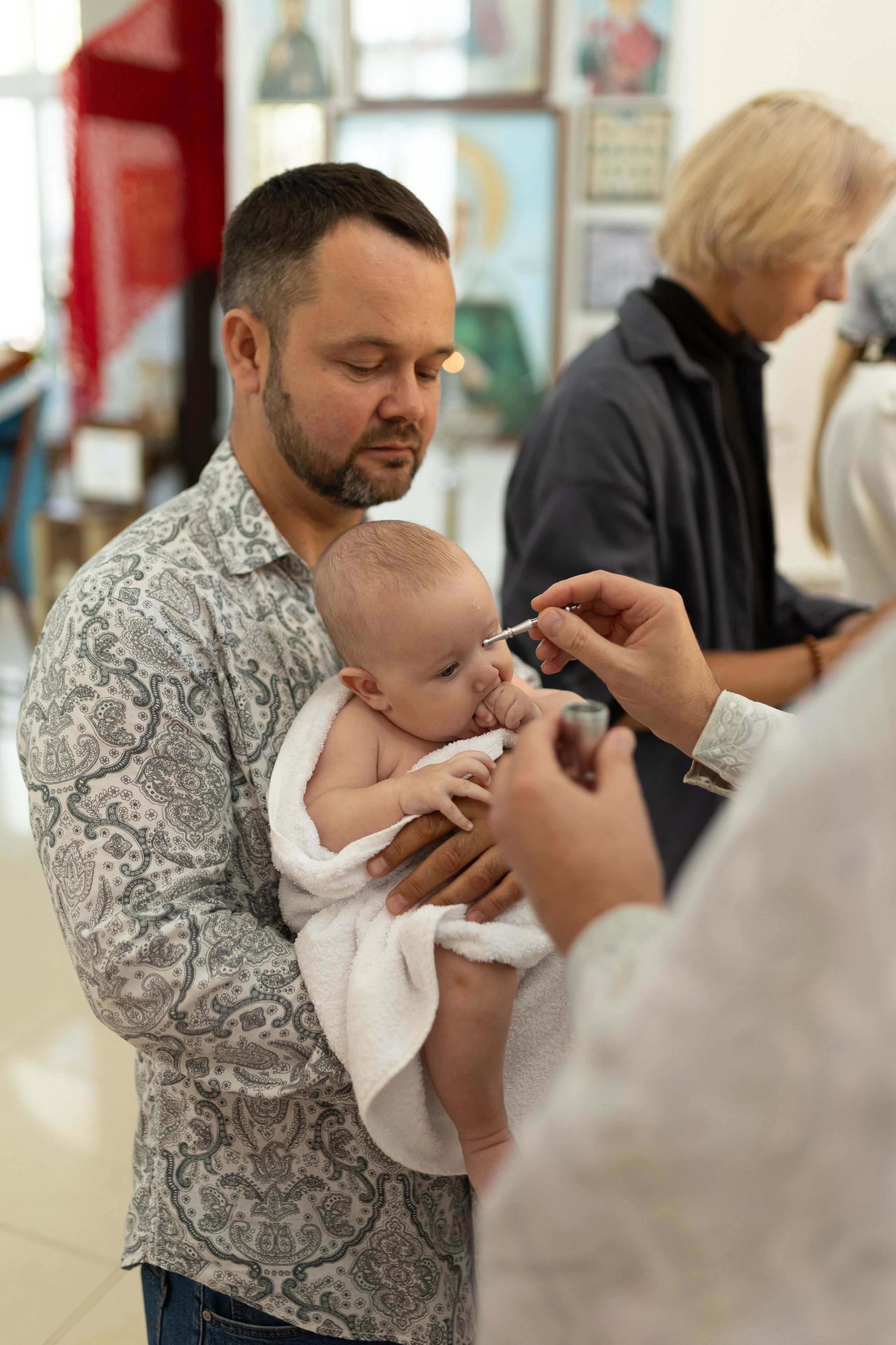 Крещение Артёма (все фото с таинсвта крещения). Фотограф новорожденных. Детский и семейный фотограф Марьяна Юдина