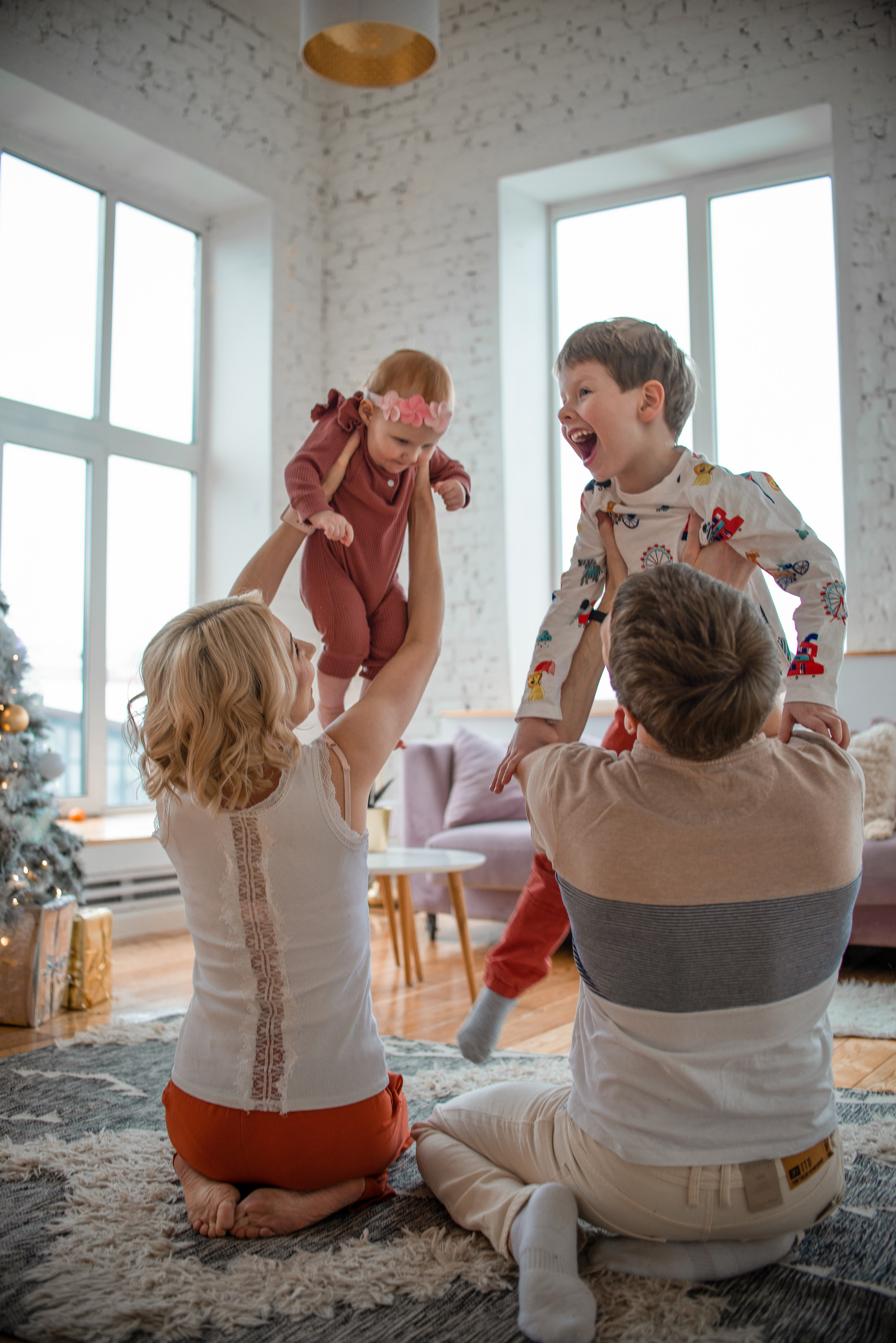 Новогодняя фотосессия семьи Натальи и Дмитрия. Семейный и свадебный фотограф в Москве и Подмосковье Еремина Александр