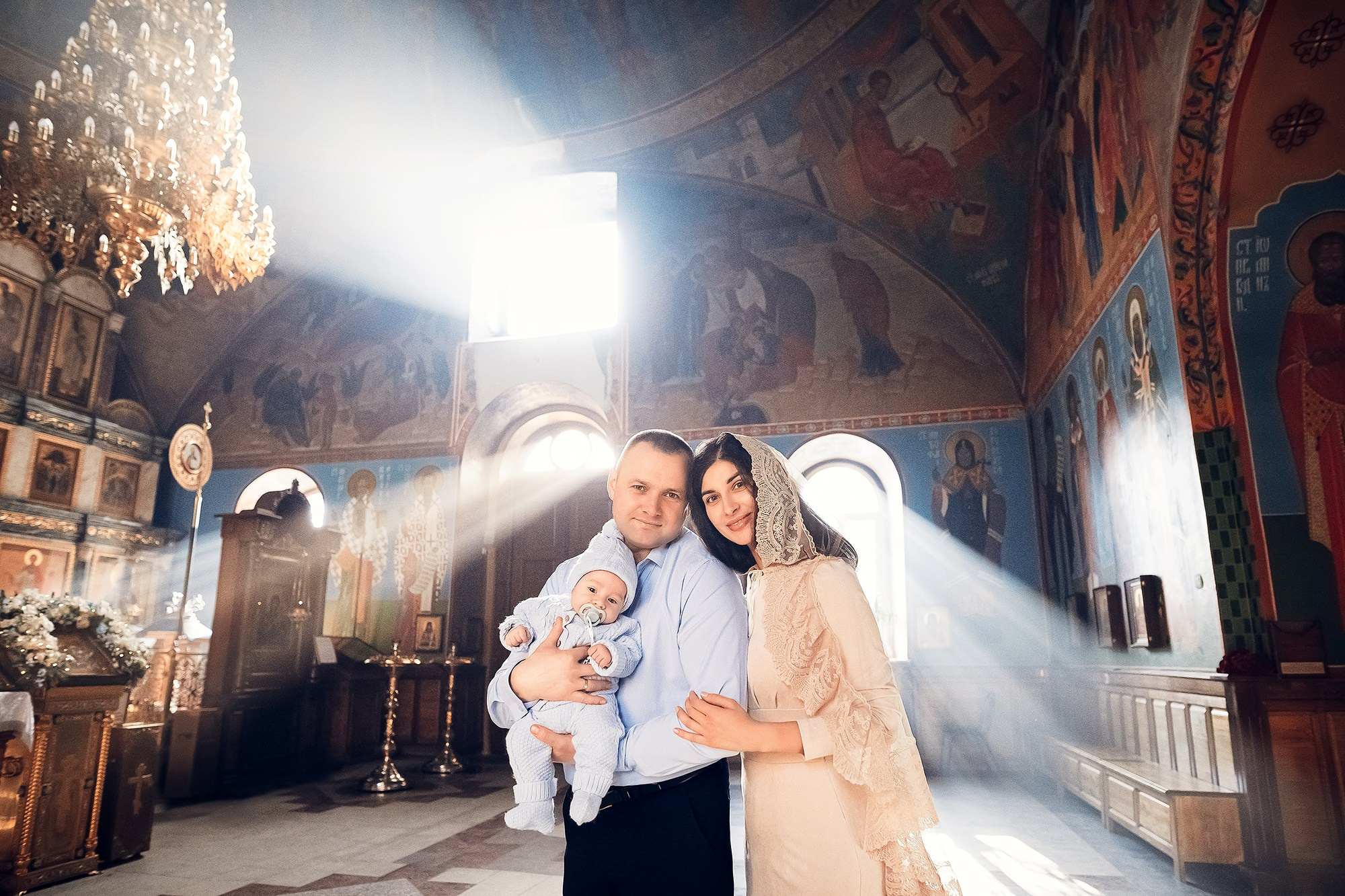 Таинство Крещения (постановочная съемка). Moscow_CPC