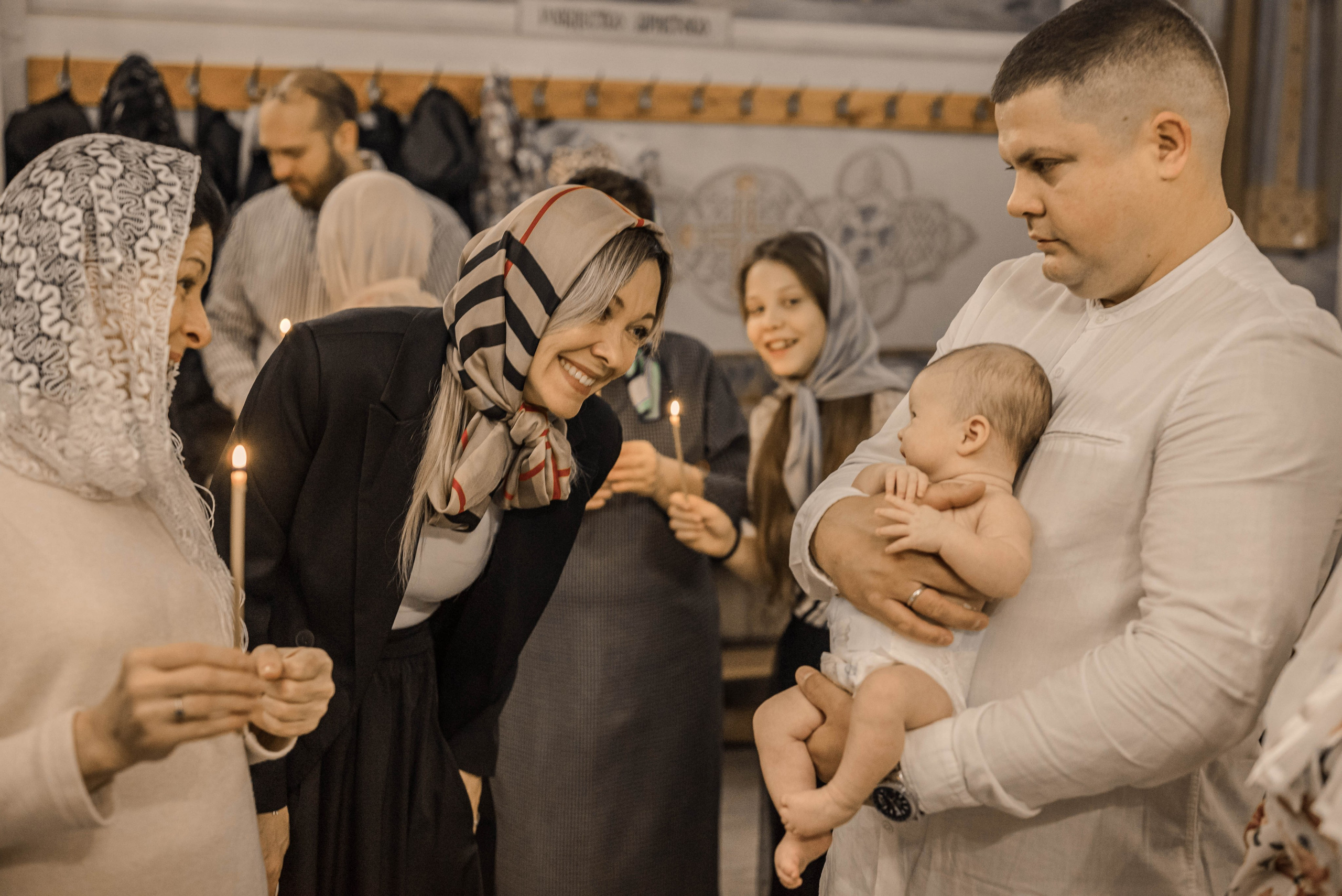 Крещение (мама Регина). Семейный и детский фотограф Москва