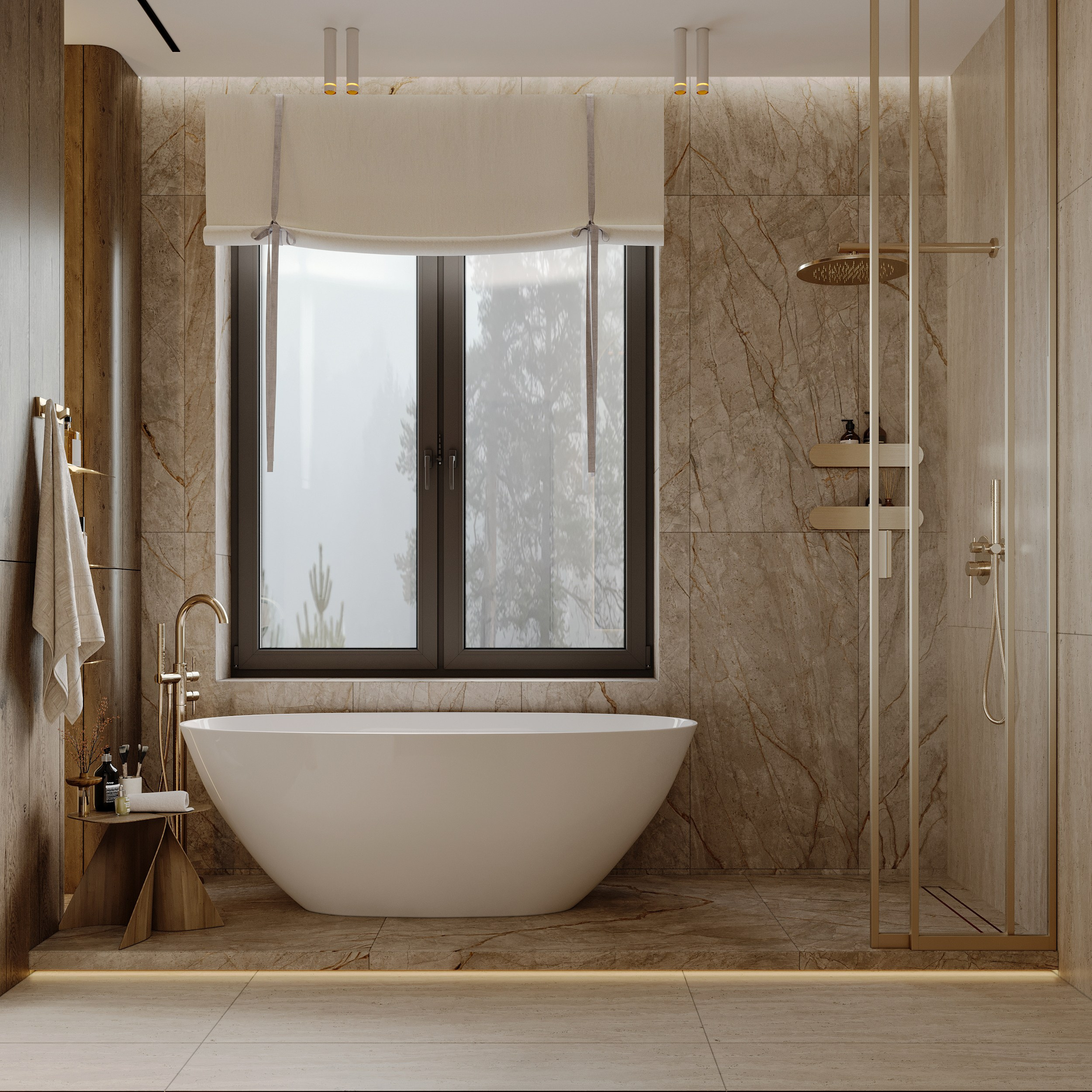 Визуализация загородного дома (интерьерная). Королёва Анастасия | 3D визуализатор