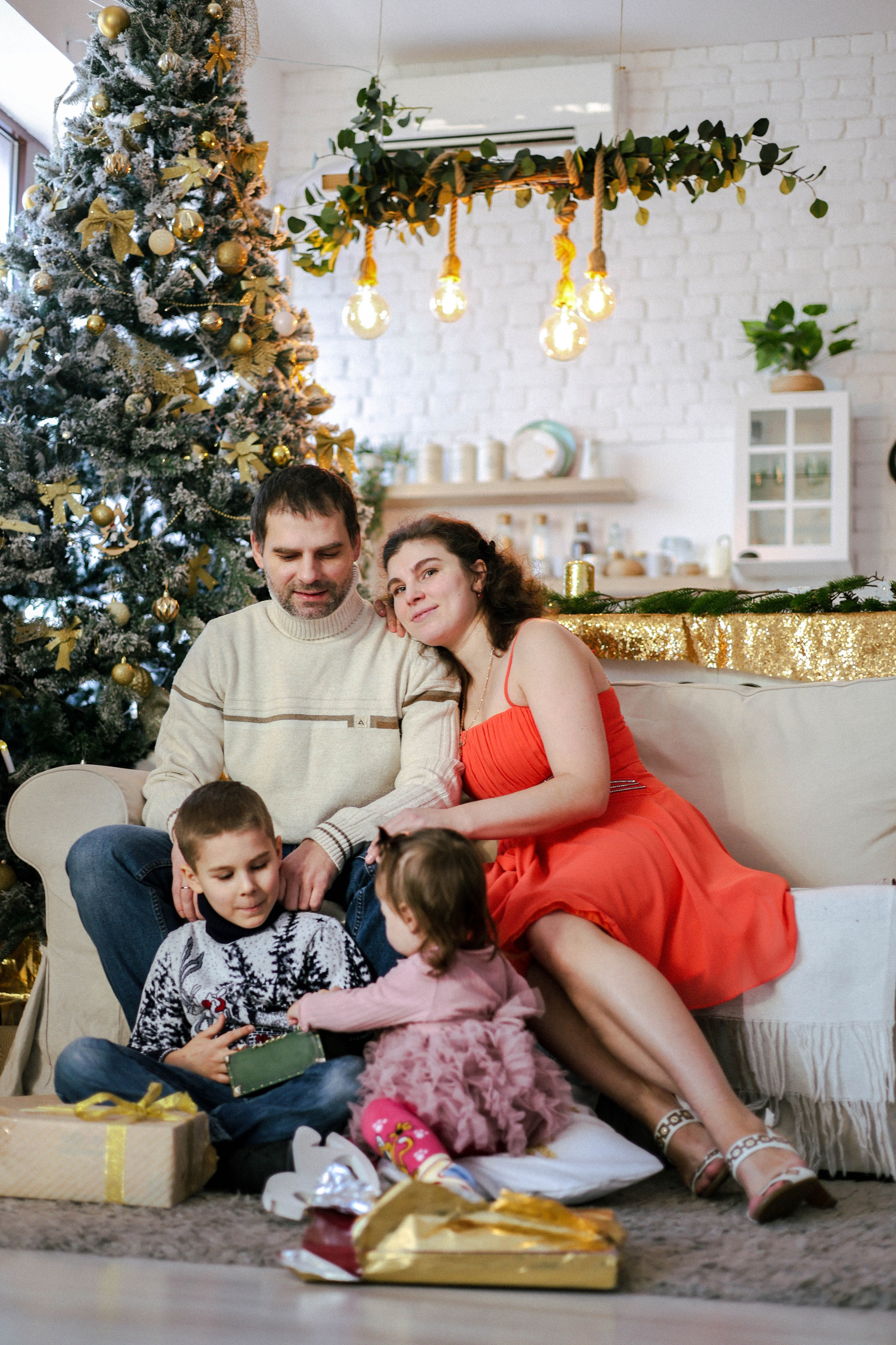 Новогодняя история «Нелля и ее семья». Фотограф в Москве Анастасия Калинина