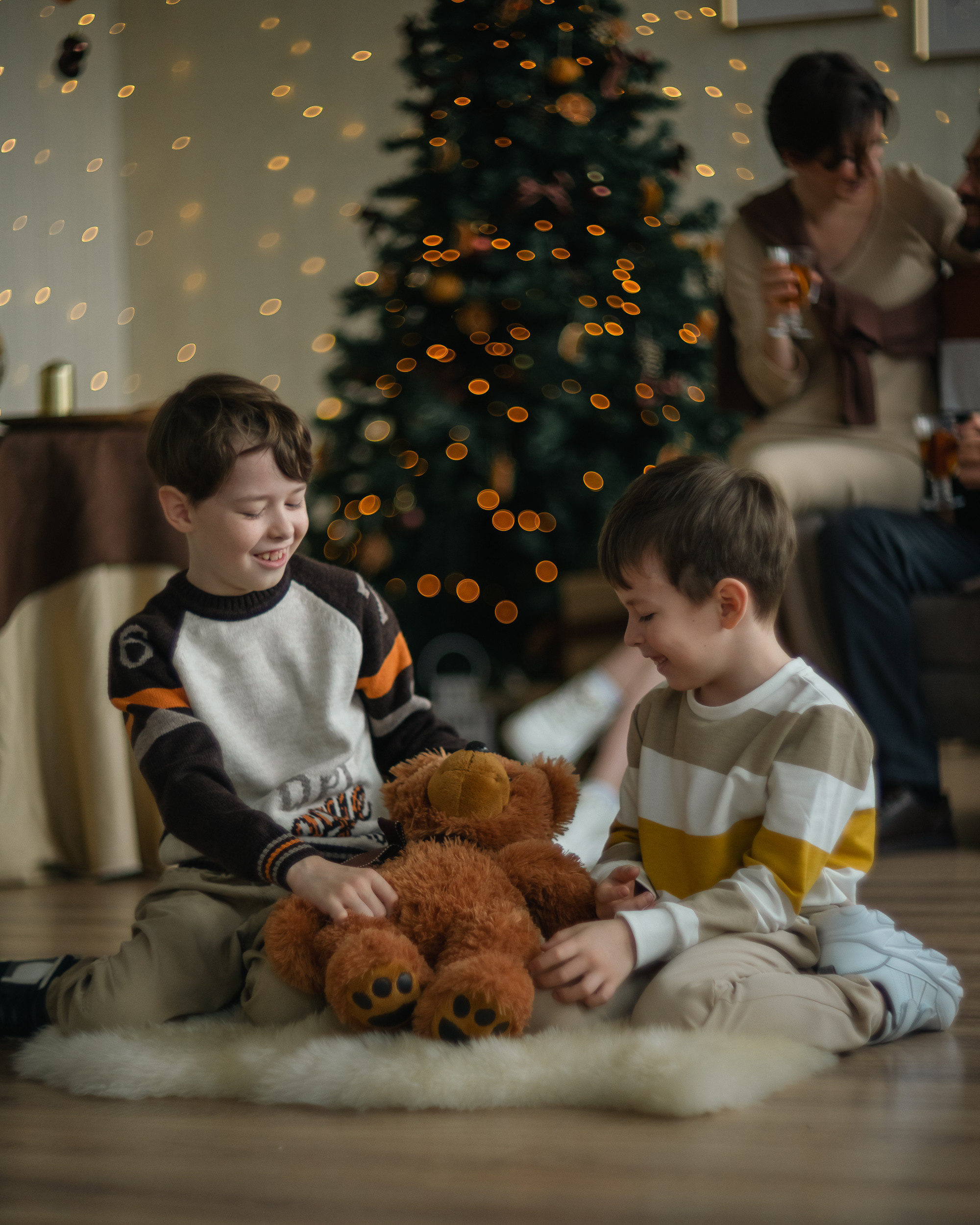 Новогодняя. Семья, четыре поколения. Фотограф Скворцов Дмитрий, Балашиха. Портреты, семейные съёмки