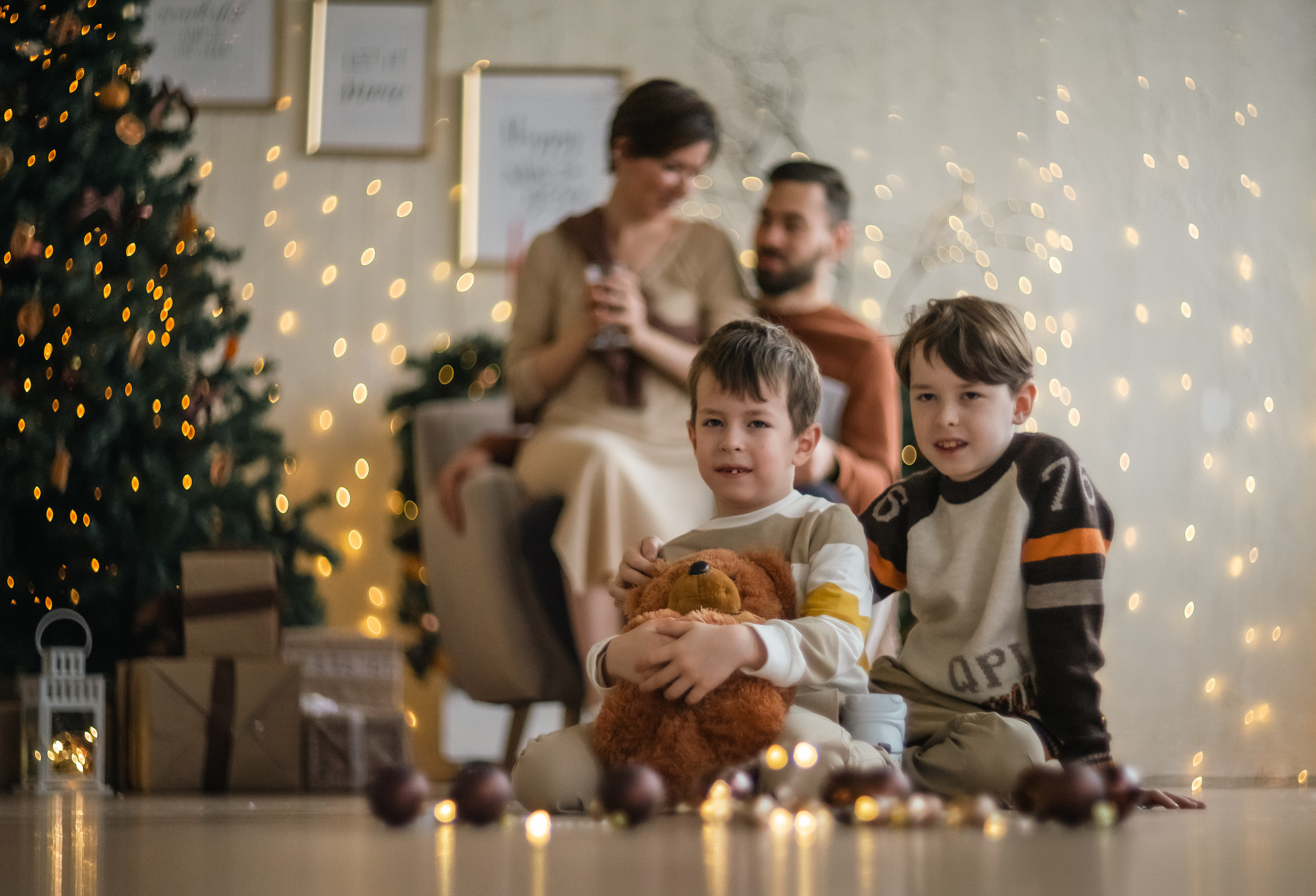 Новогодняя. Семья, четыре поколения. Фотограф Скворцов Дмитрий, Балашиха. Портреты, семейные съёмки