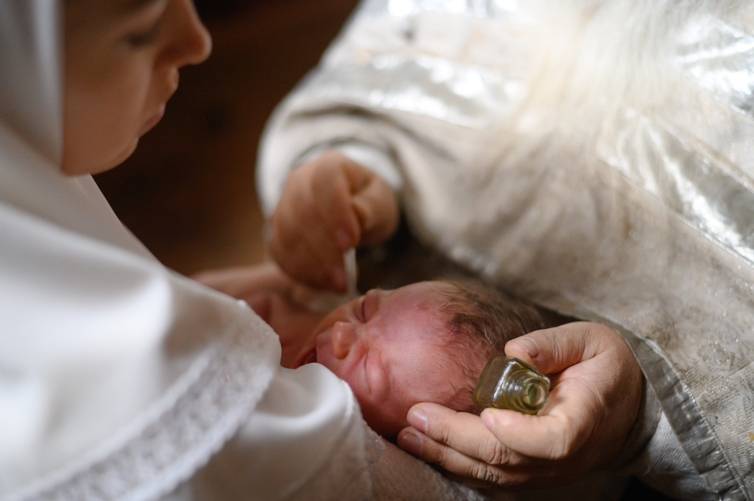 Крещение в Старообрядческом храме (Москва). Семейный и свадебный фотограф в Санкт-Петербурге Серафима Смирнова