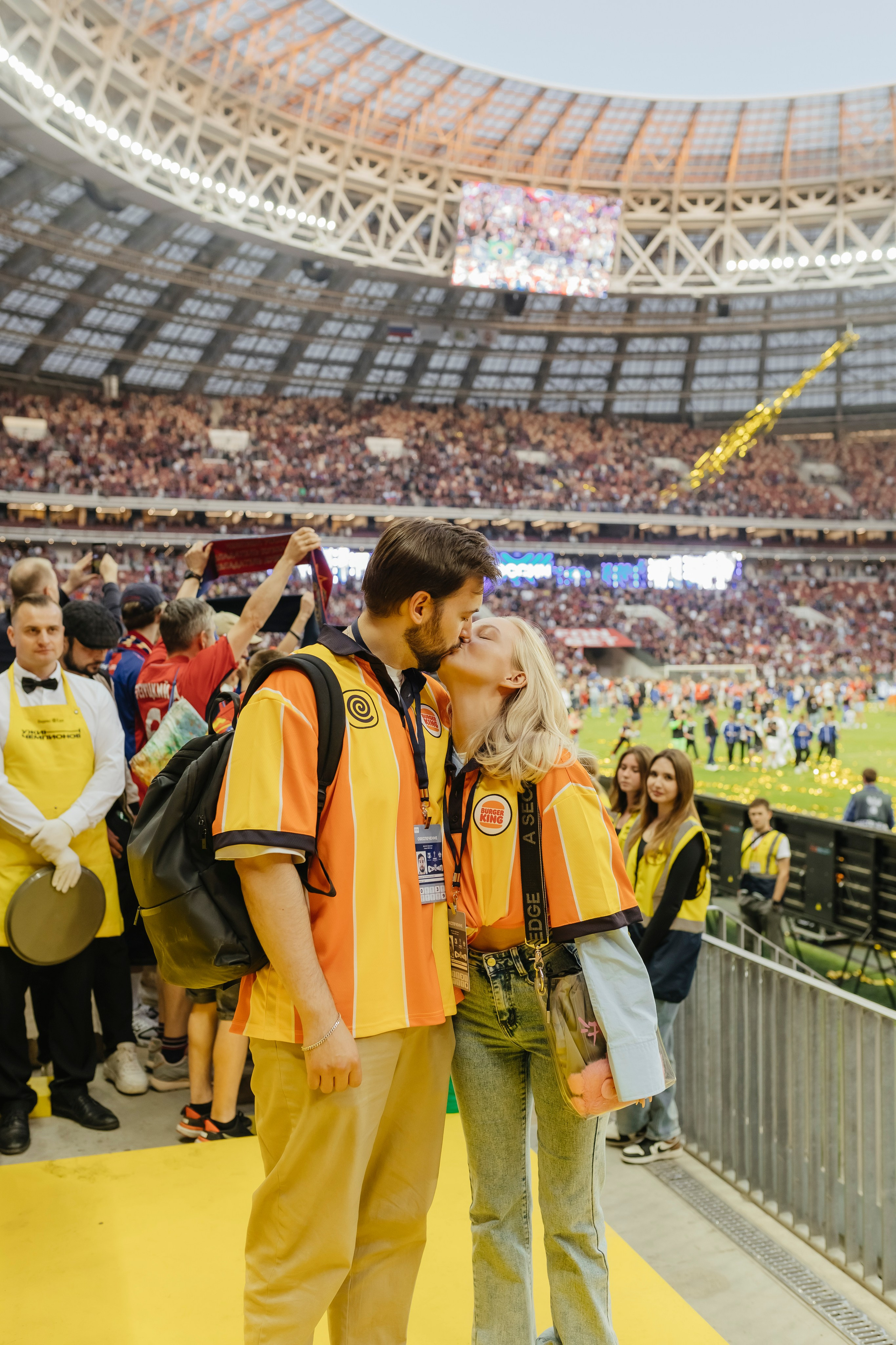 Яндекс Еда x Burger King На финале кубка России по футболу. Репортажный, event, концертный и backstage фотограф из Москвы Виталий Кривцов