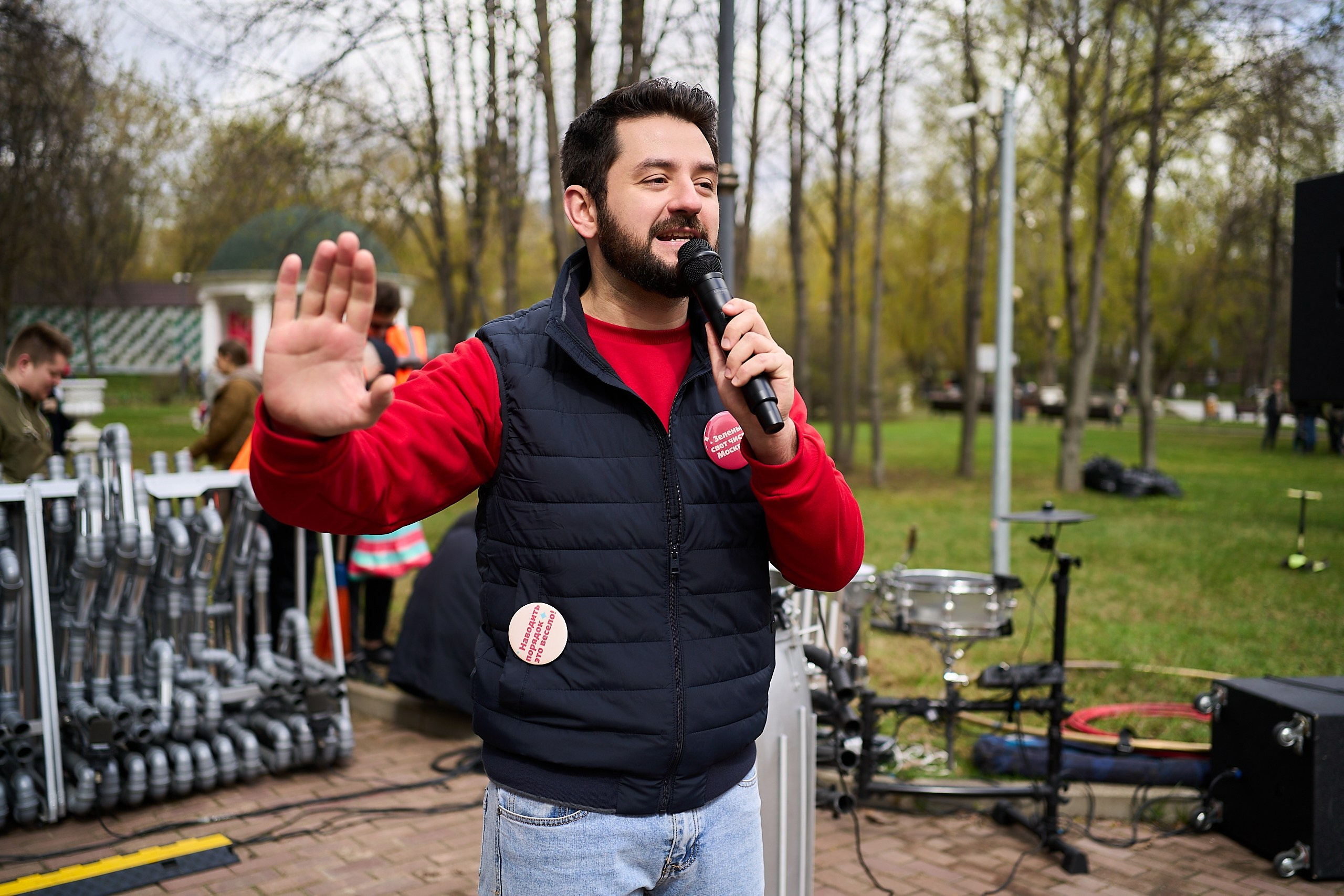 Субботник у Управления делами Мэра и Правительства Москвы. Фотограф и Видеограф в Москве. Олег Корушев