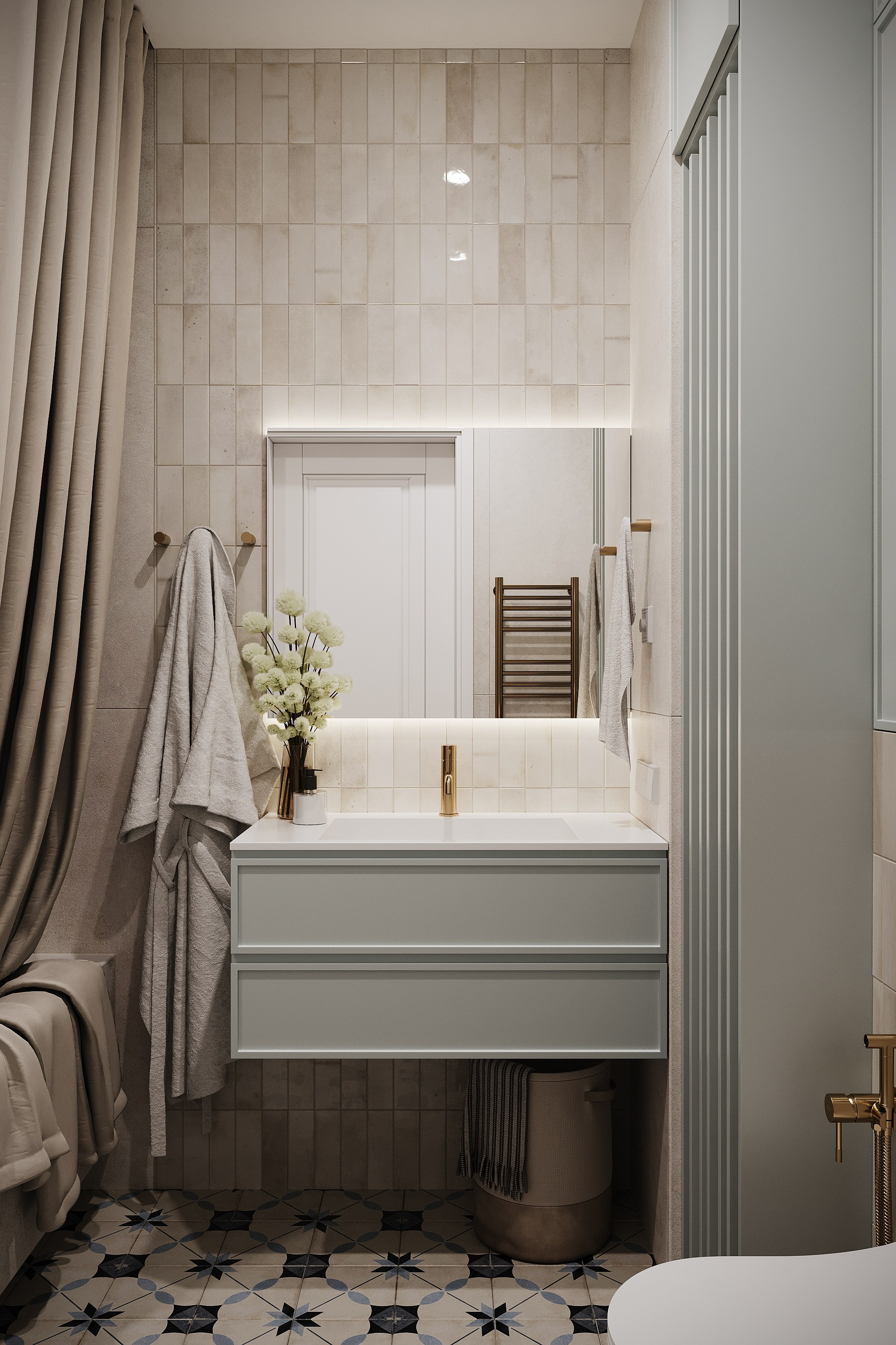 ЖК Петровский парк II — 70 м². КОМНАТА АИСТА дизайн-бюро | AIST ROOM design bureau