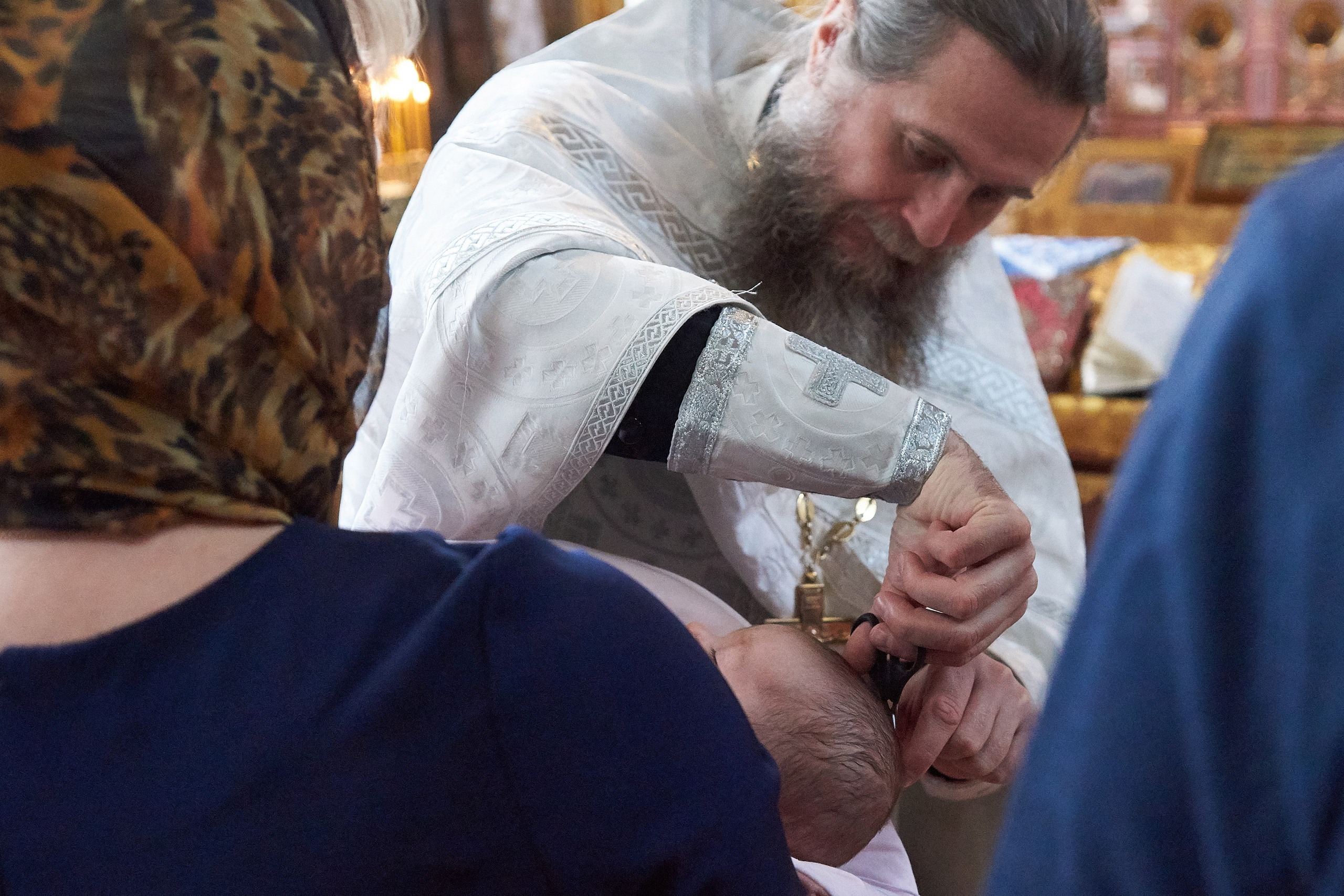 Крещение в церкви.Фотограф Владимир Артамонов