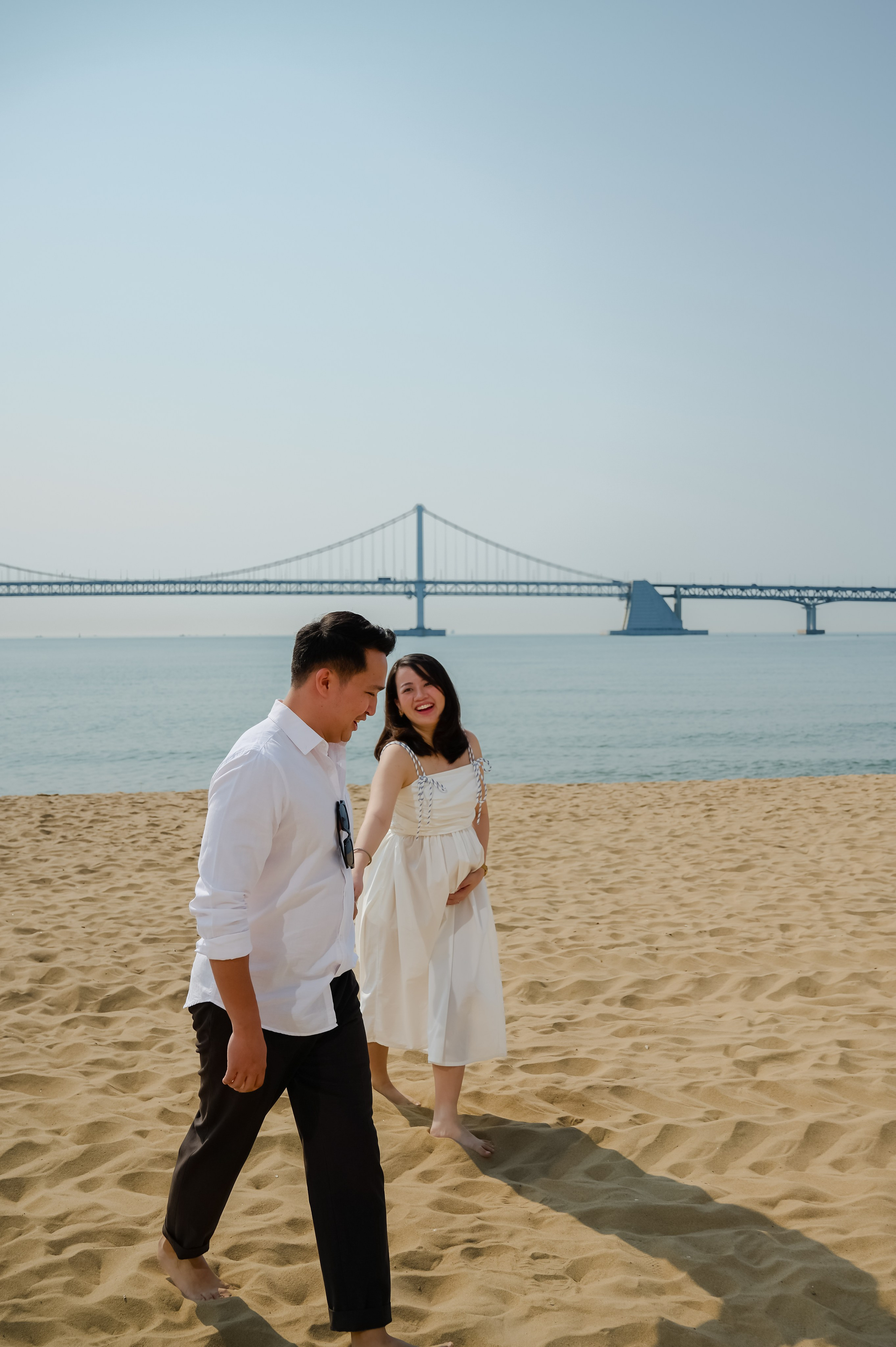 Maternity photoshoot at Gwangalli in Busan. Busan photographer | Фотограф Пусан