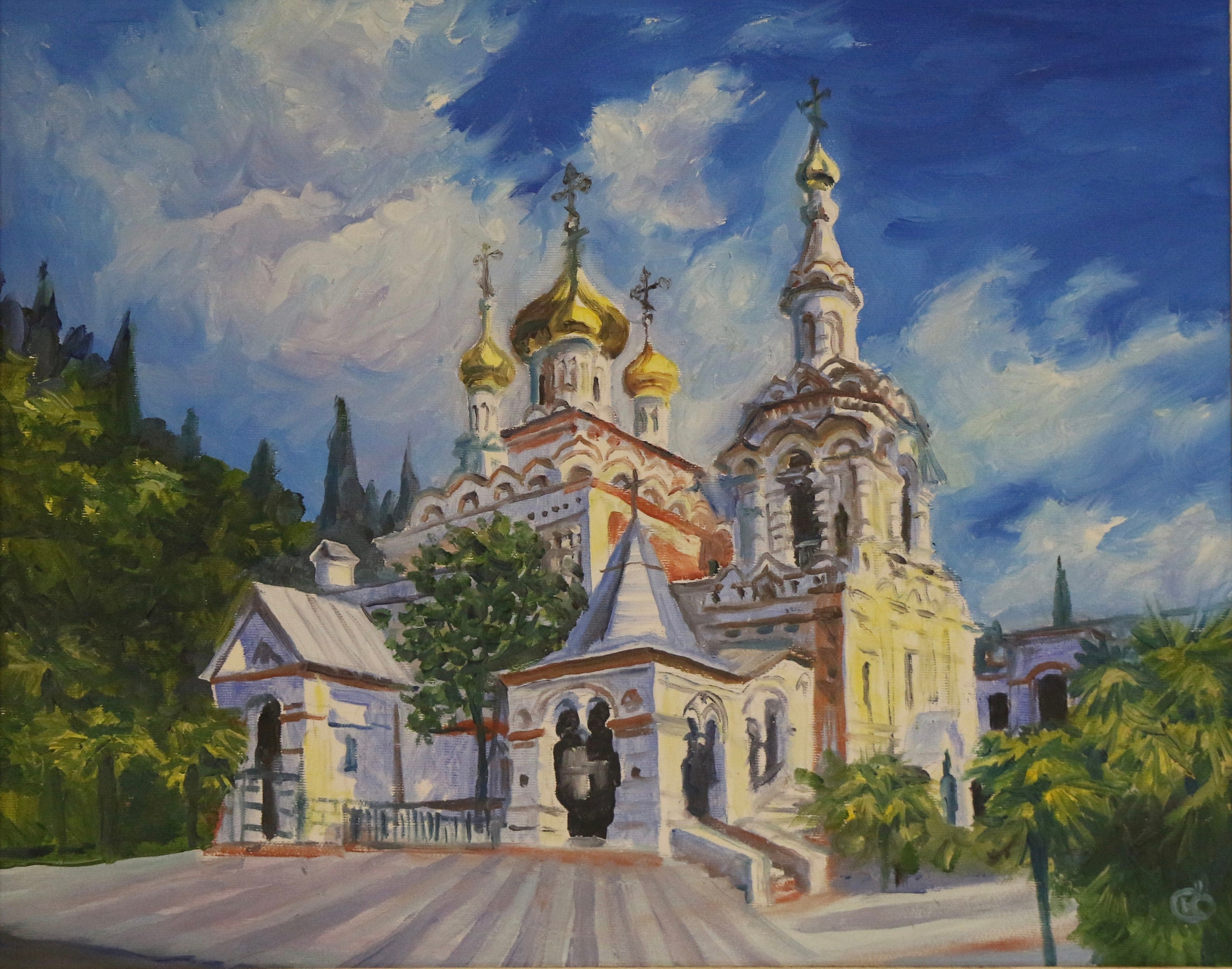 Церковь. Продажа картин маслом на холсте в г. Ялта