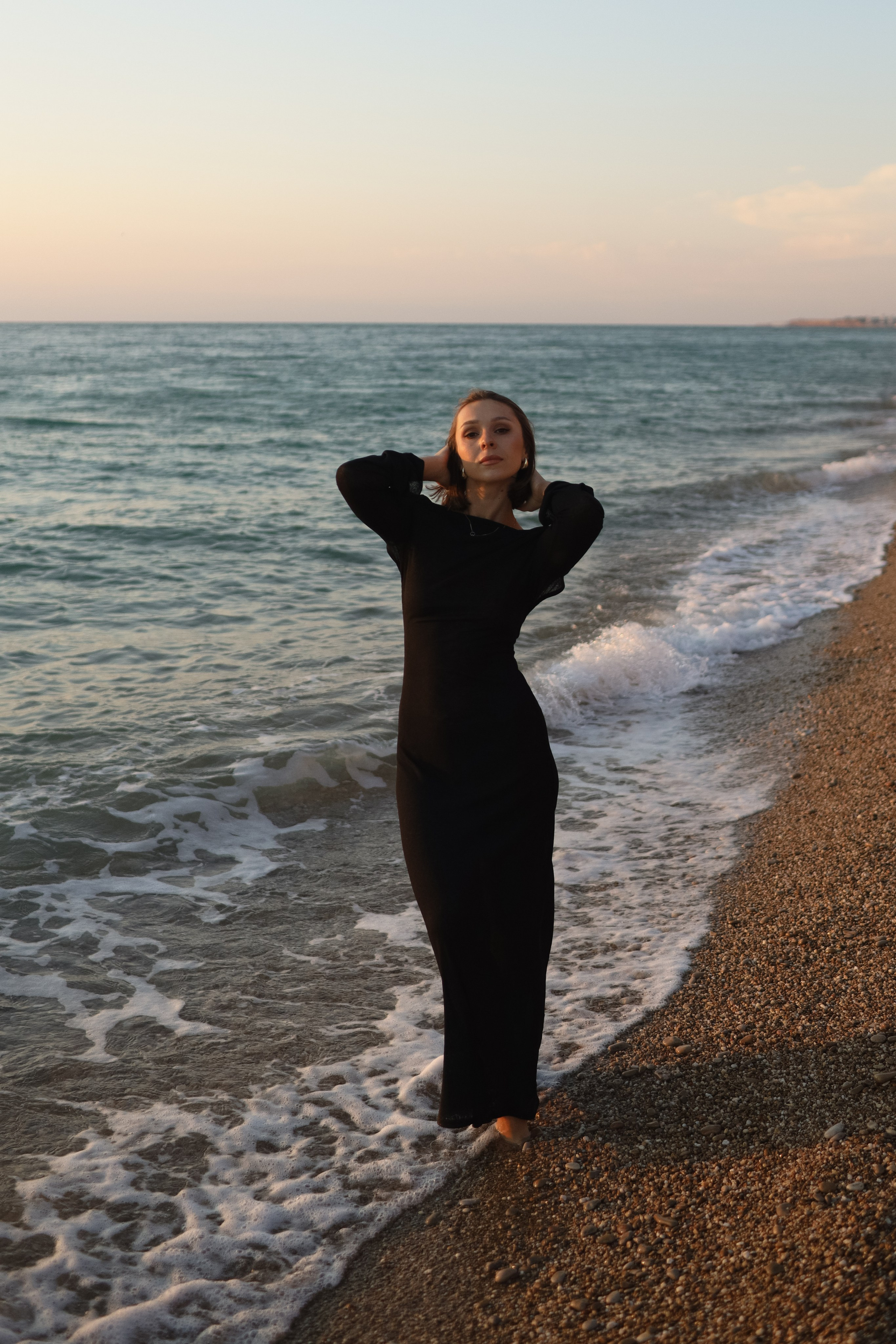 Ира | закат на море. Фотограф Карина Яковлева