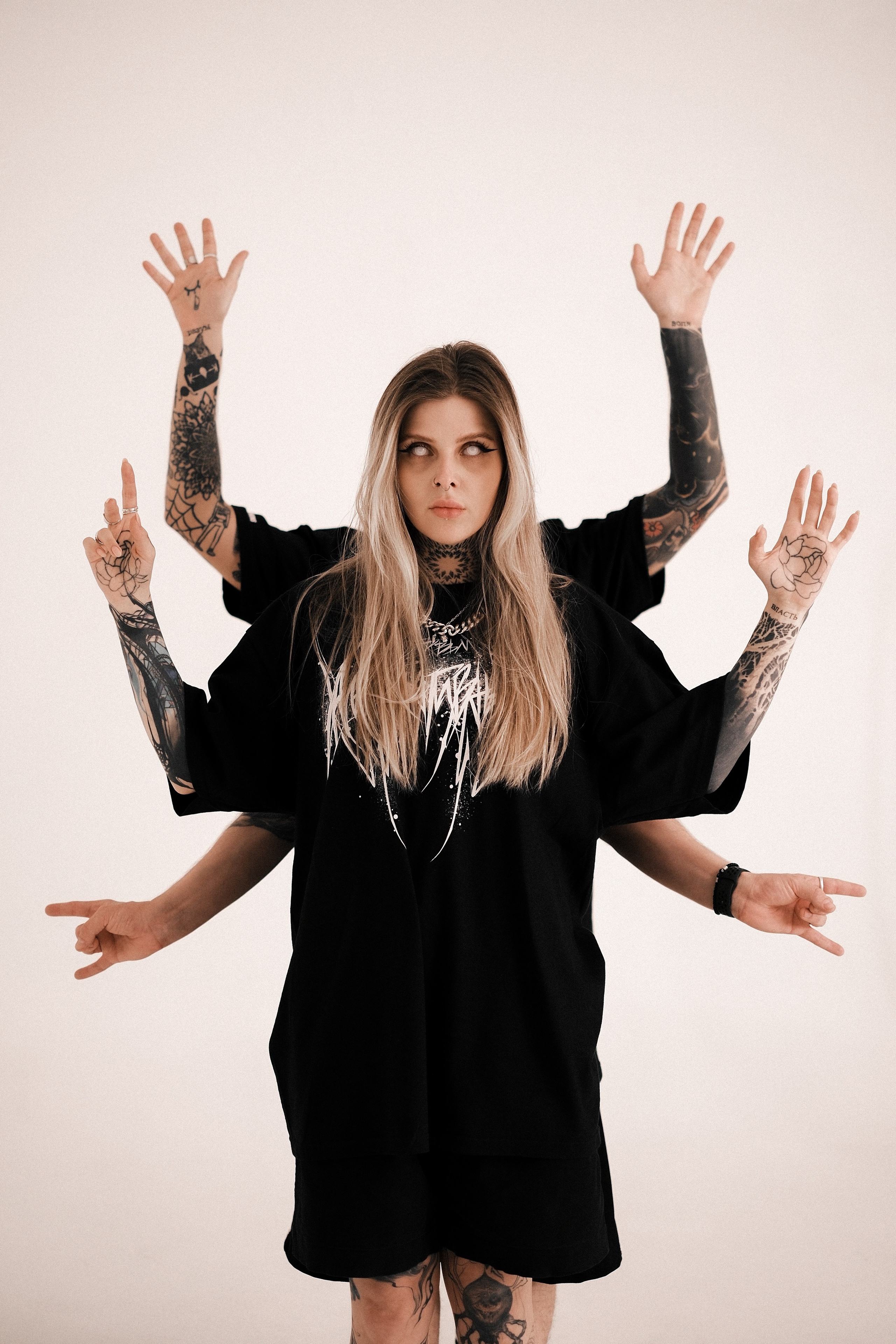 Съемка группы на циклораме