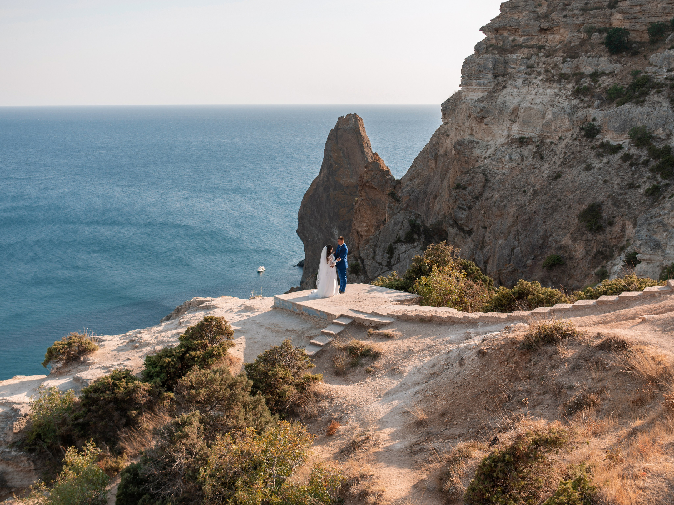 Свадебная фотосессия на площадке Фиолента