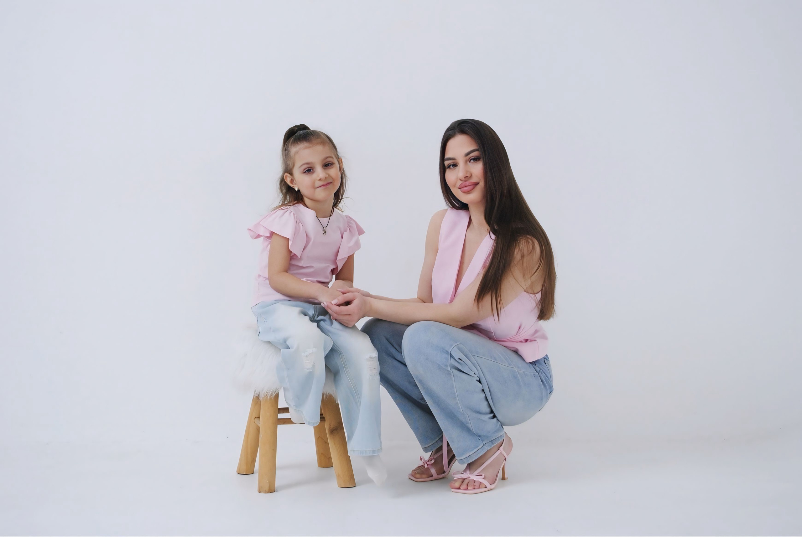 Настя и дочь. Фотограф Мария Мусаелян