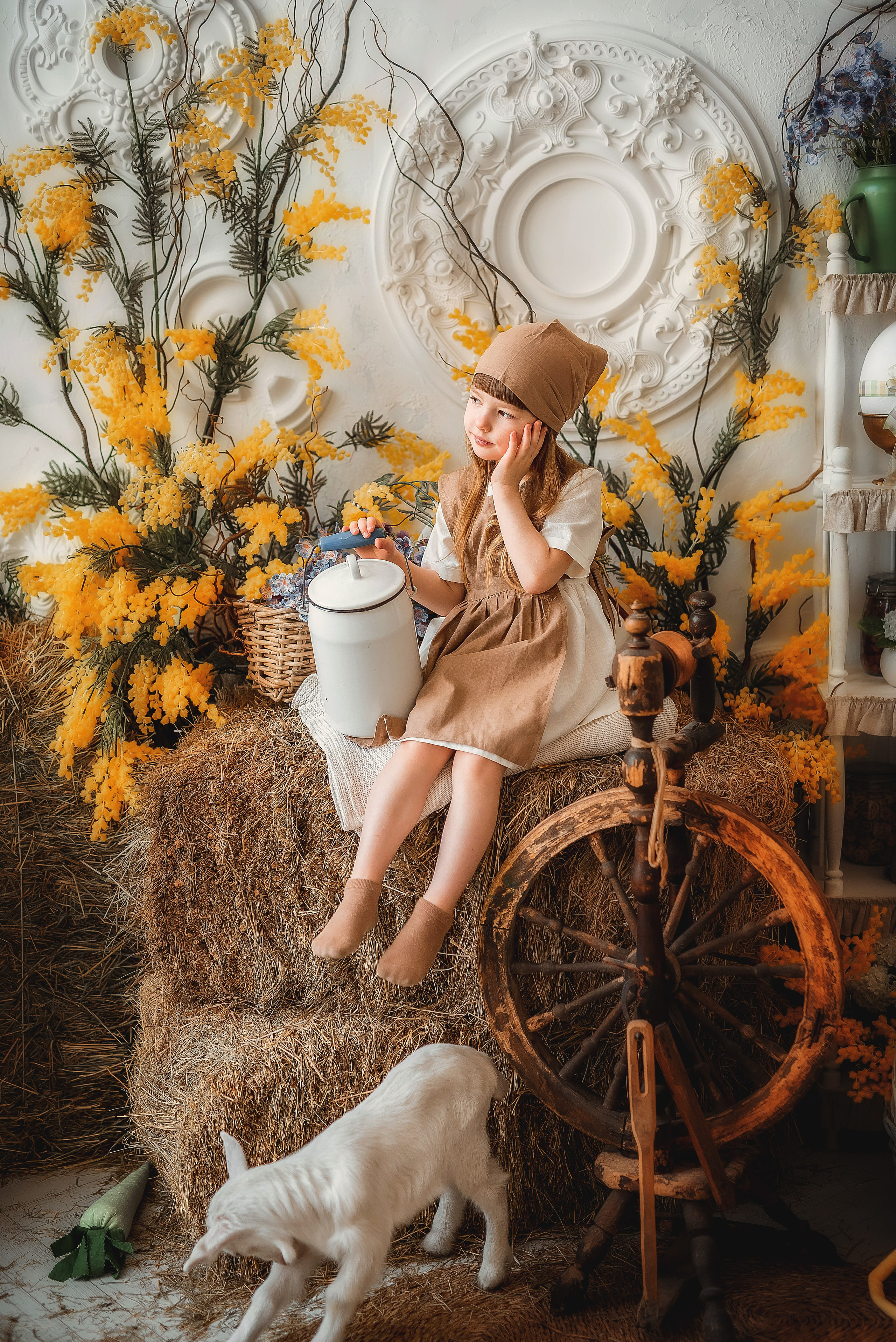 Пасхальная фотосессия с козленком. Семейный, детский фотограф в Воронеже Анна Никитина