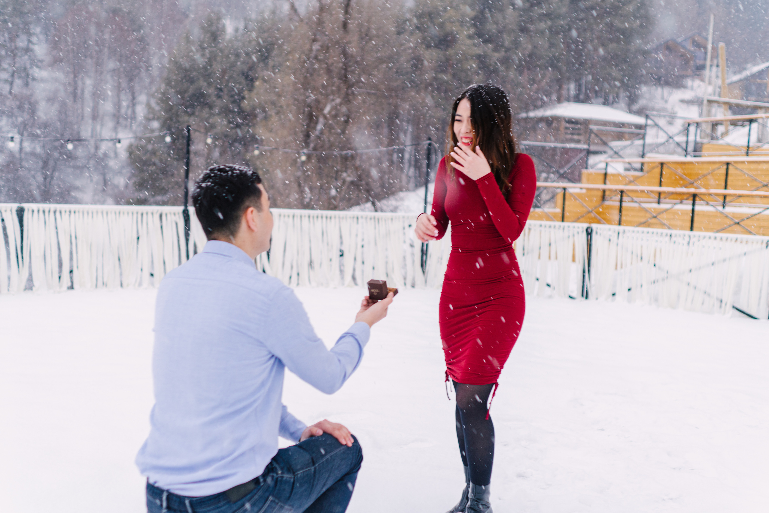 Зимнее Love Story. Профессиональная съемка в Алматы