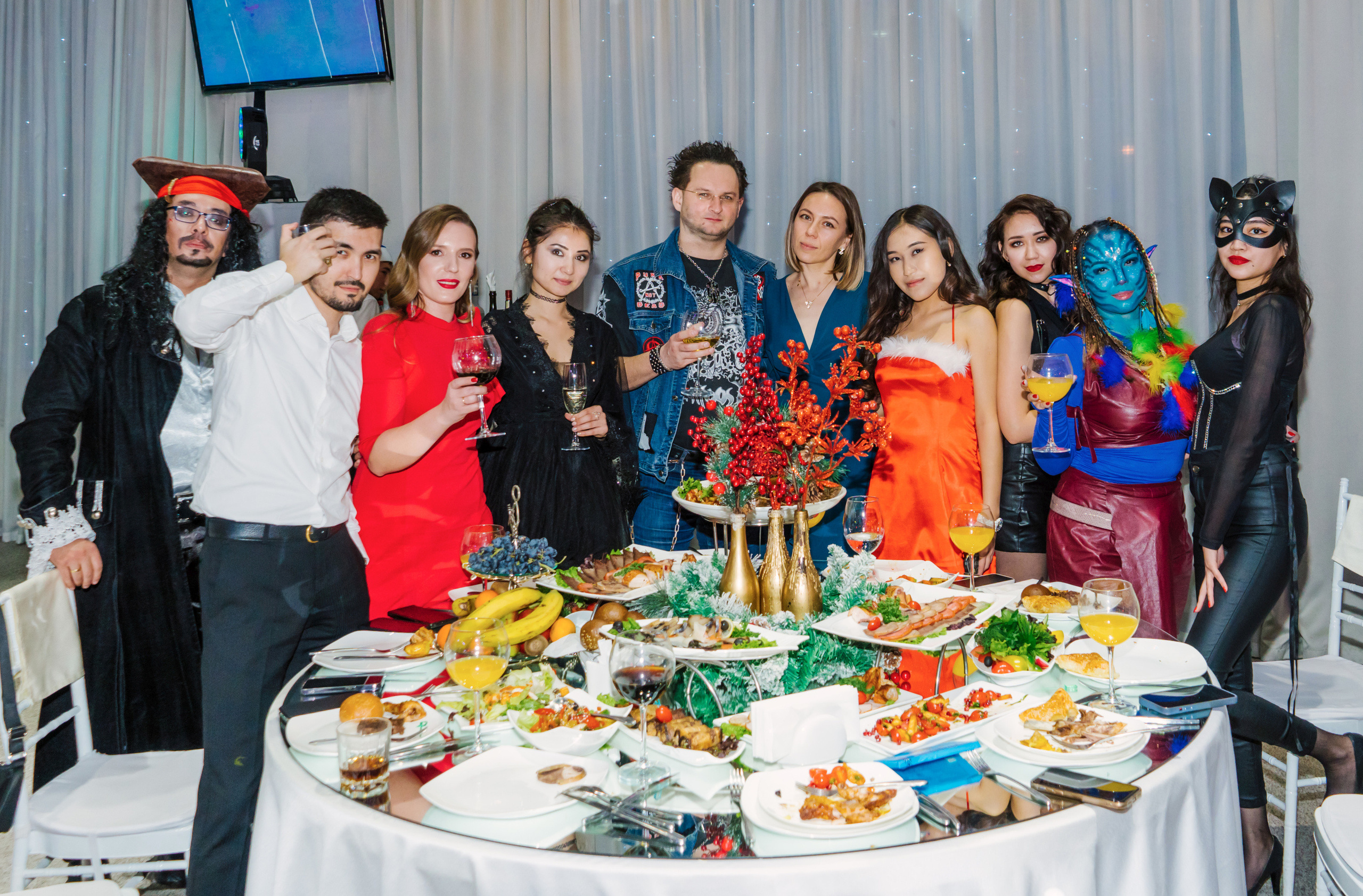 Новогодний корпоратив. Профессиональная съемка в Алматы